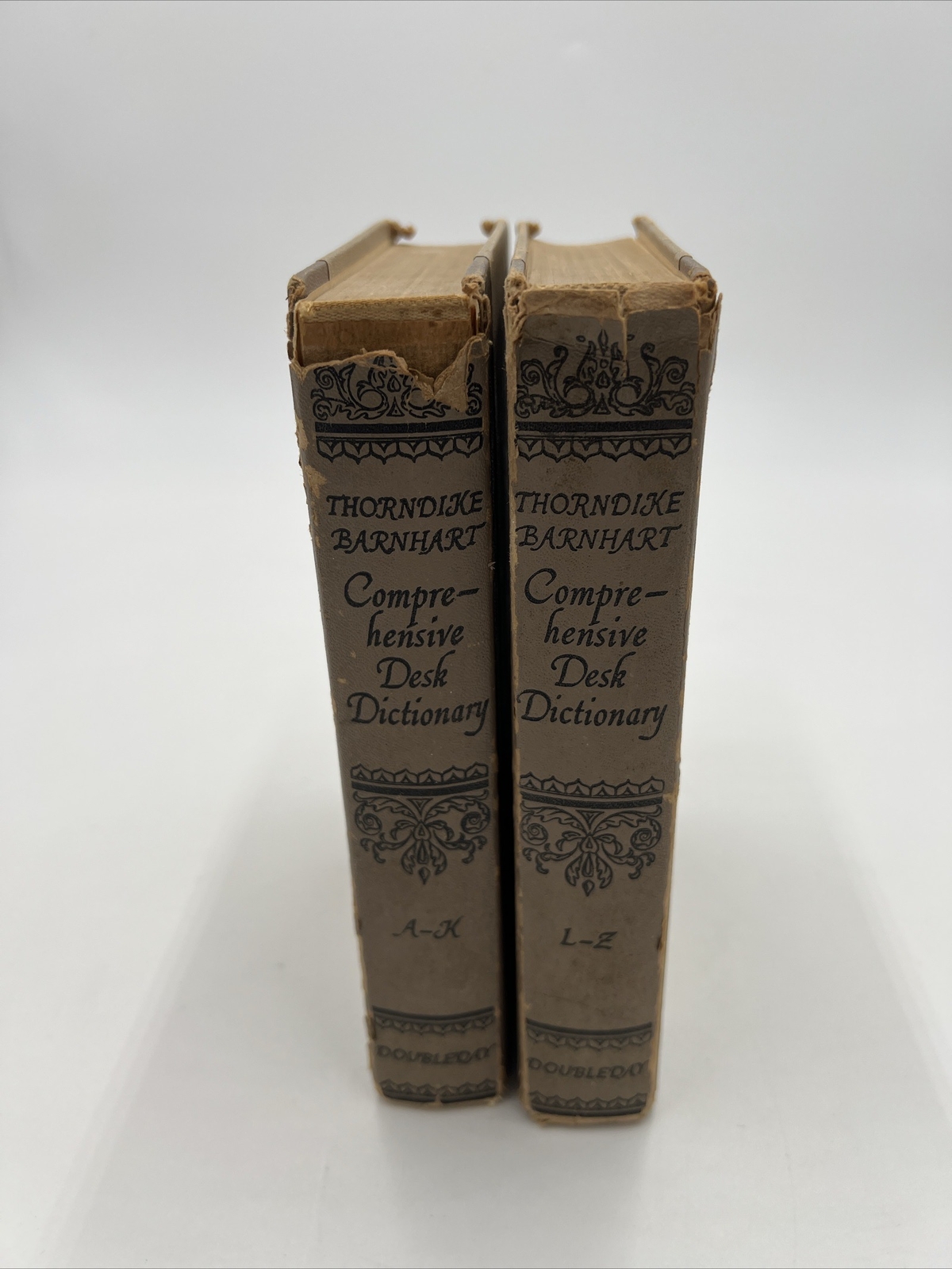 Vtg Thorndike Barnhart Comprehensive Desk Dictionary Vol 1-2 1958