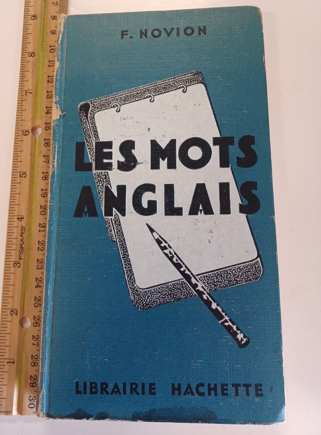 VTG Les Mots Anglais Book Novion 1965 France Hardcover