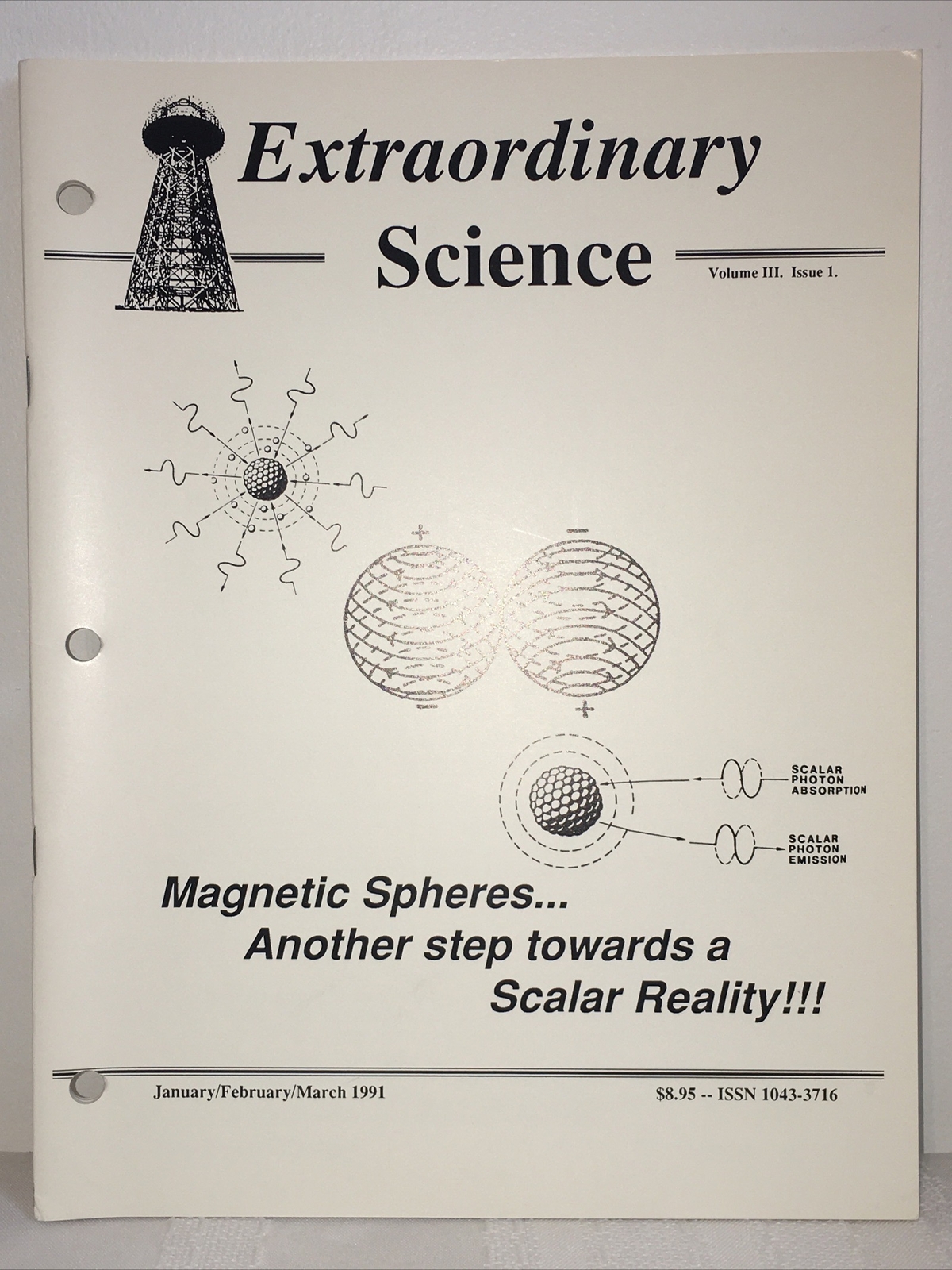 Extraordinary Science Magazine 1991 Volume 3 Issue 1 Nikola Tesla Briefs, Museum