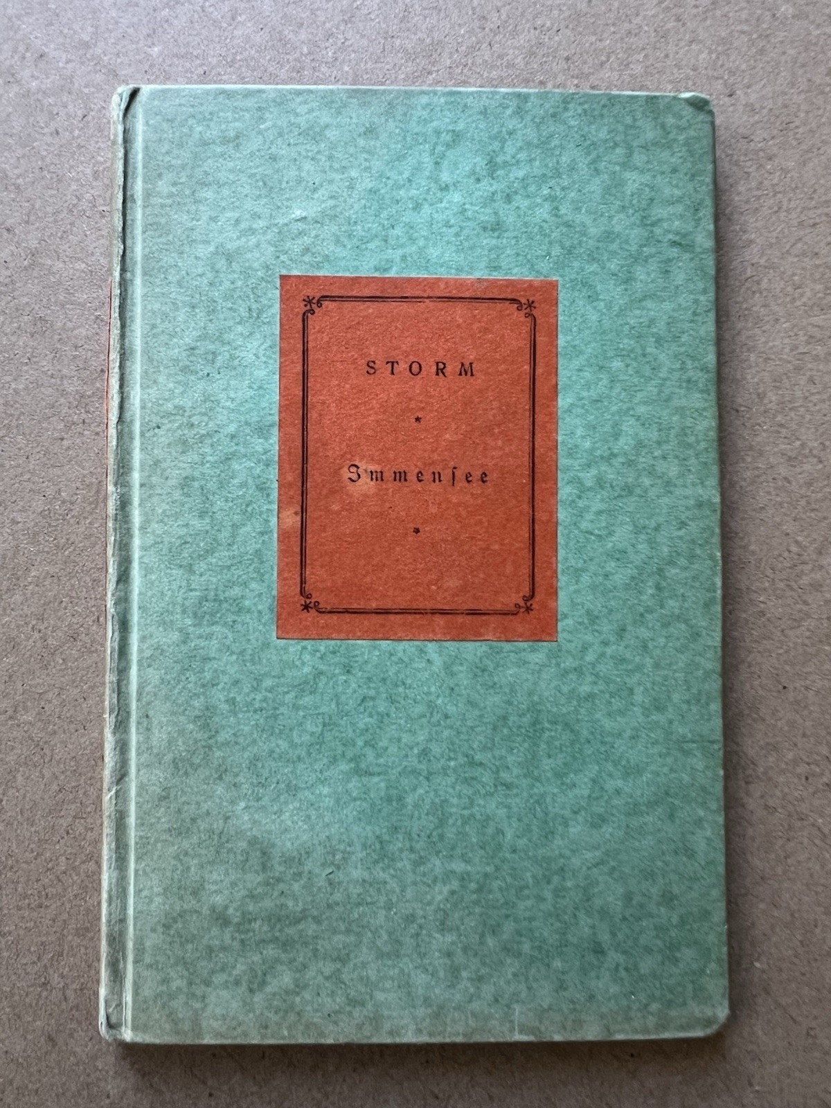 Storm Immensee • 1926 Reclam Leipzig Hardcover German Book Vintage Literature