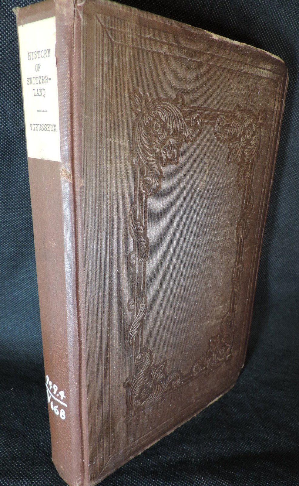 1848 Book History of Switzerland From Irruption of Northern Tribes – Vieusseux