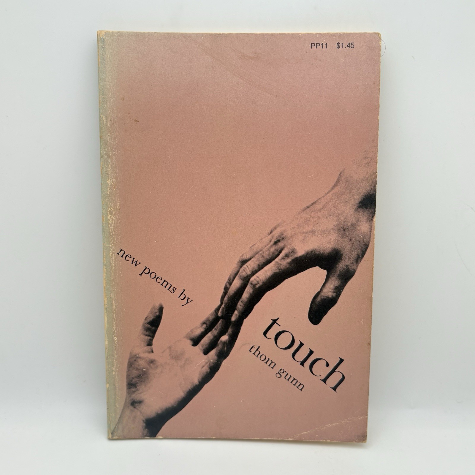 Touch Thom Gunn 1968 Univ Chicago Press PB Rare Hands Cover Poetry