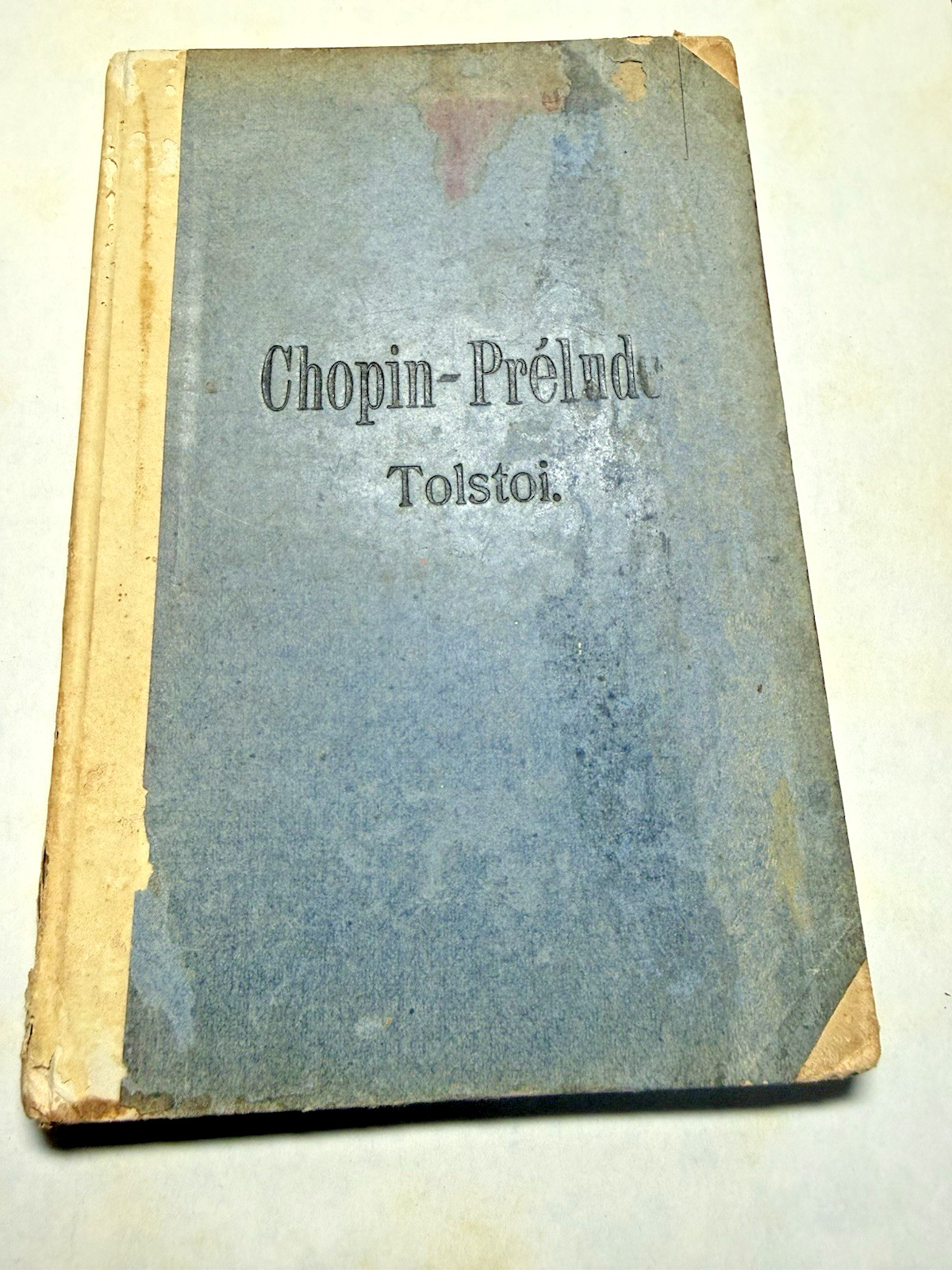 1901 *FIRST* Chopin Prelude by Graf Leo Tolstoi [GERMAN]