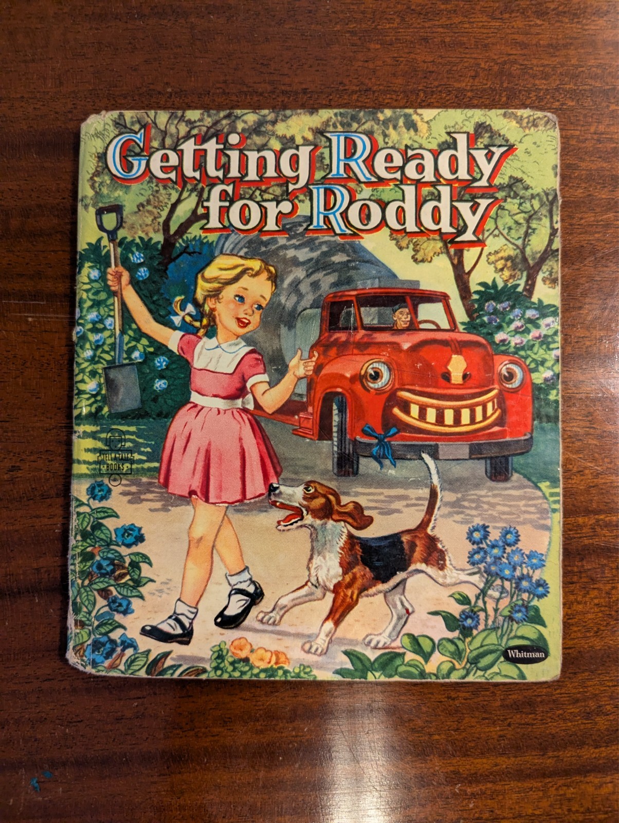 Vintage Tell-A-Tale Book, Whitman Publishing, „Getting Ready for Roddy“ 1955