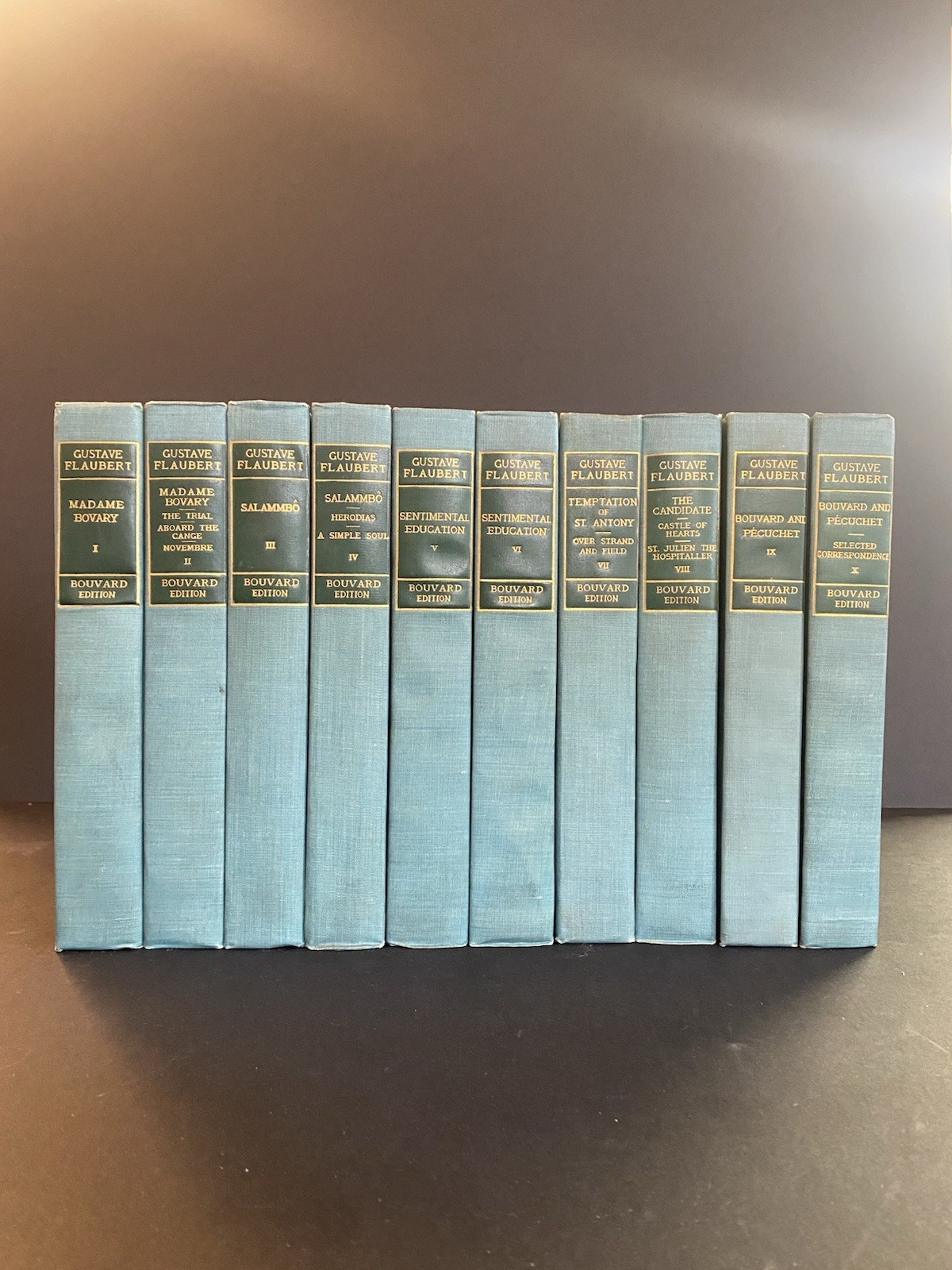 Complete Works of Gustave Flaubert 1904 10 Volumes Illustrated