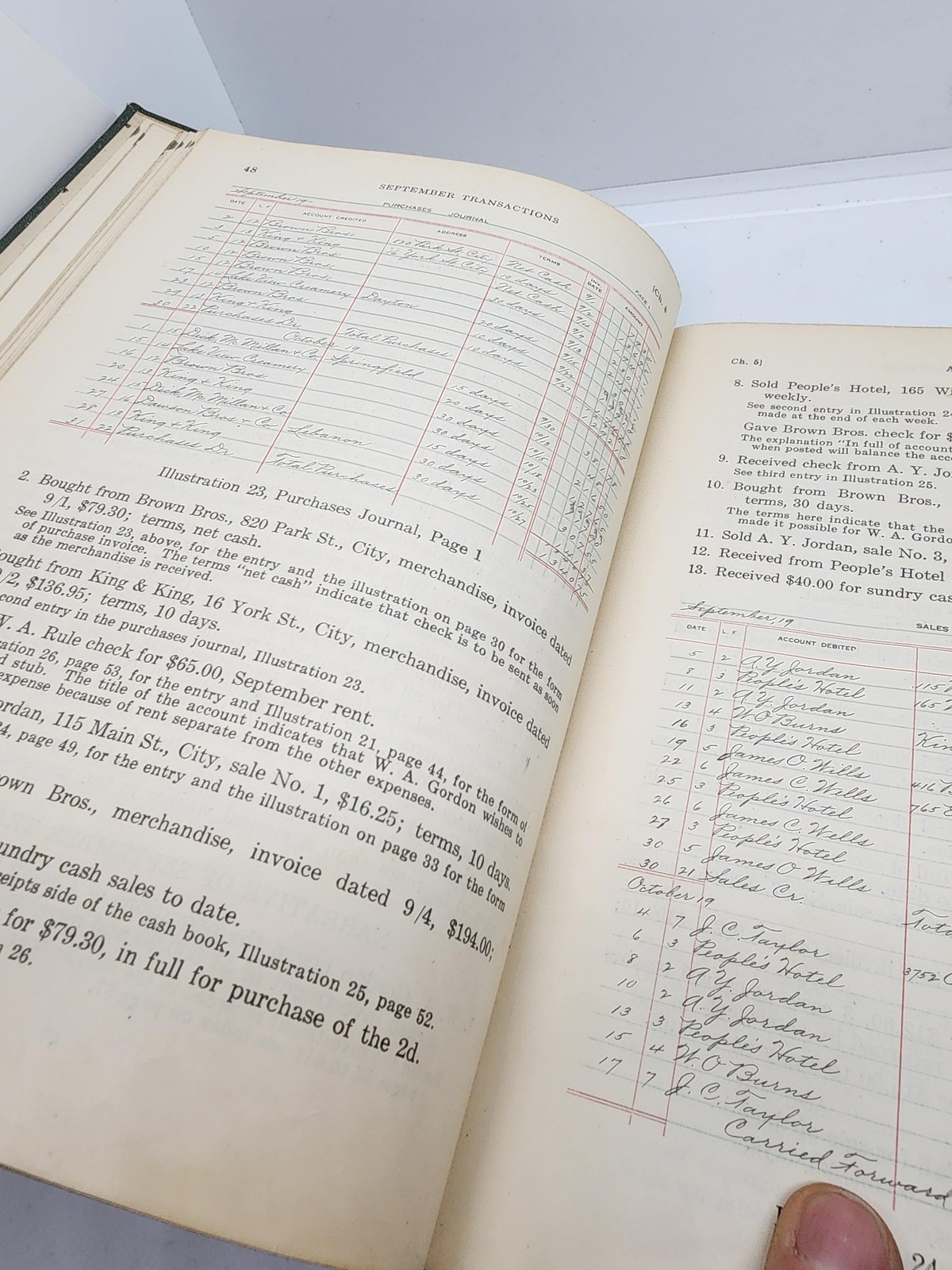 Vintage 1929 20th Century Accounting College Book 1st Edition HC Collectible