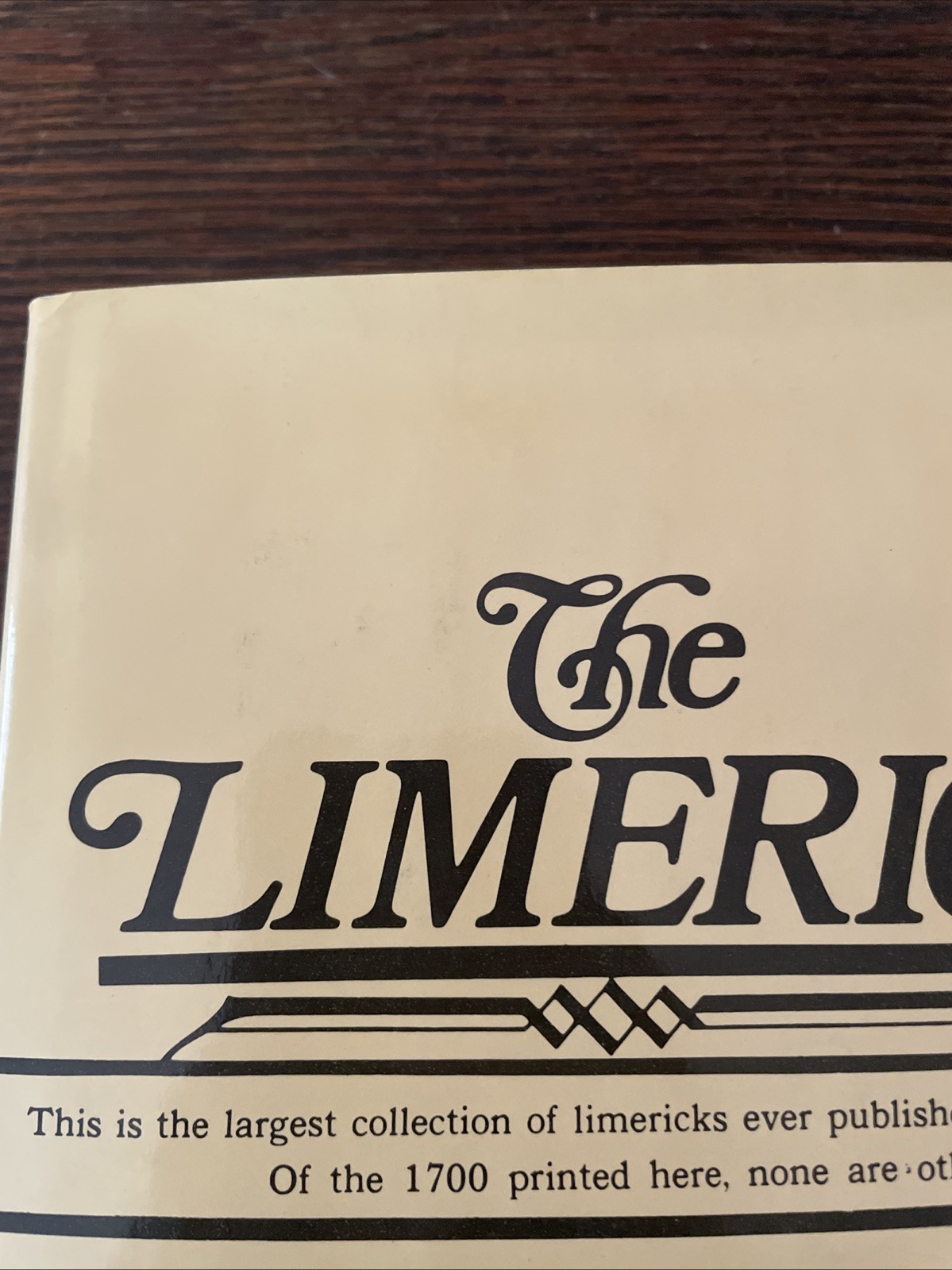 The Limerick: 1700 Examples with Variants and Index by G. Legman 1969 HC/DJ