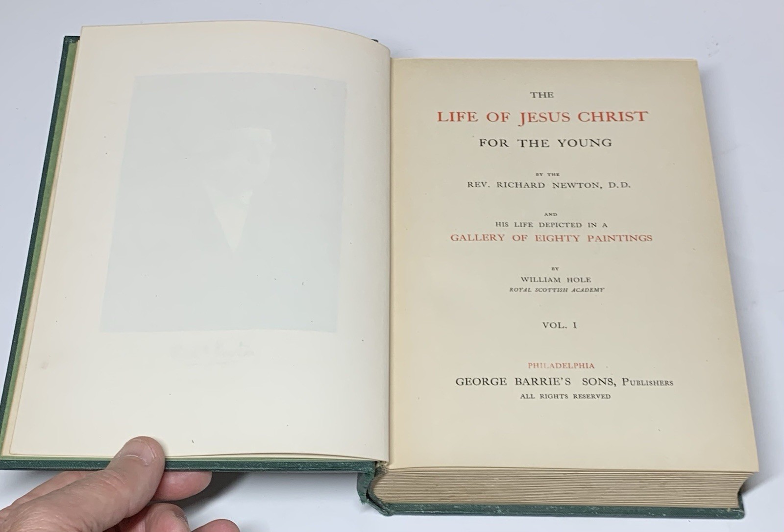 The Life Of Jesus Christ For The Young Vol. 1-4 Set Rev. Newton 1913 Illustrated
