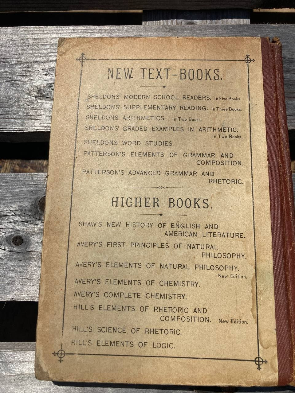 1884 Sheldon’s Graded Examples in Arithmetic Second Book Antique School Textbook