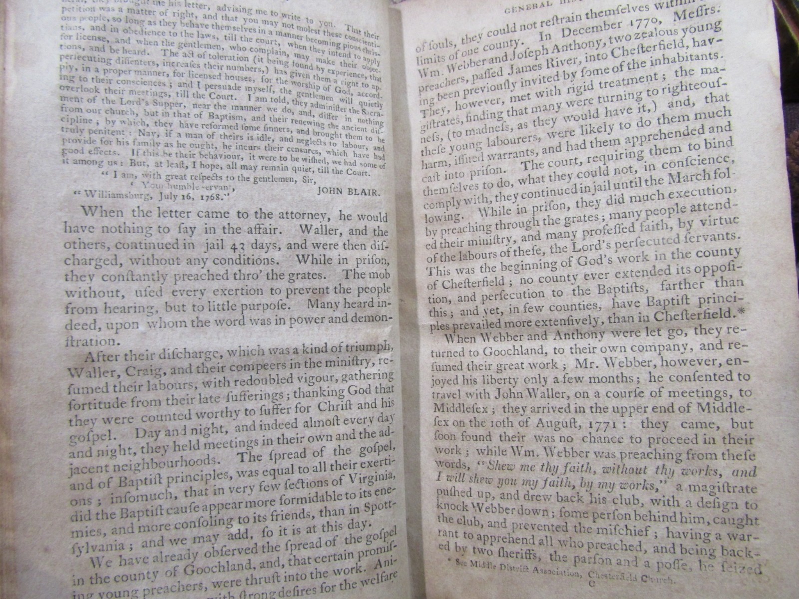 1810 Semple A HISTORY OF THE RISE AND PROGRESS OF BAPTISTS IN VIRGINIA Richmond
