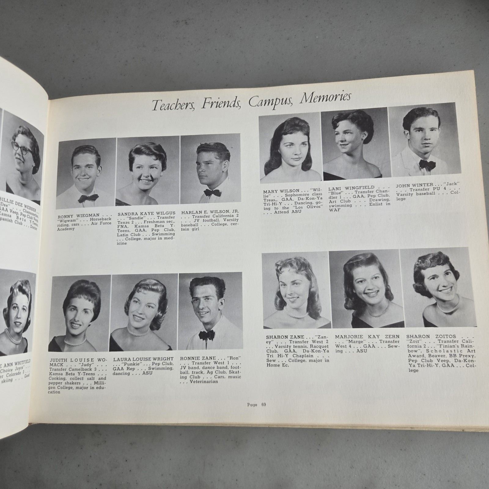 Scottsdale Camelback 1959 Highschool Yearbook Phoenix Arizona