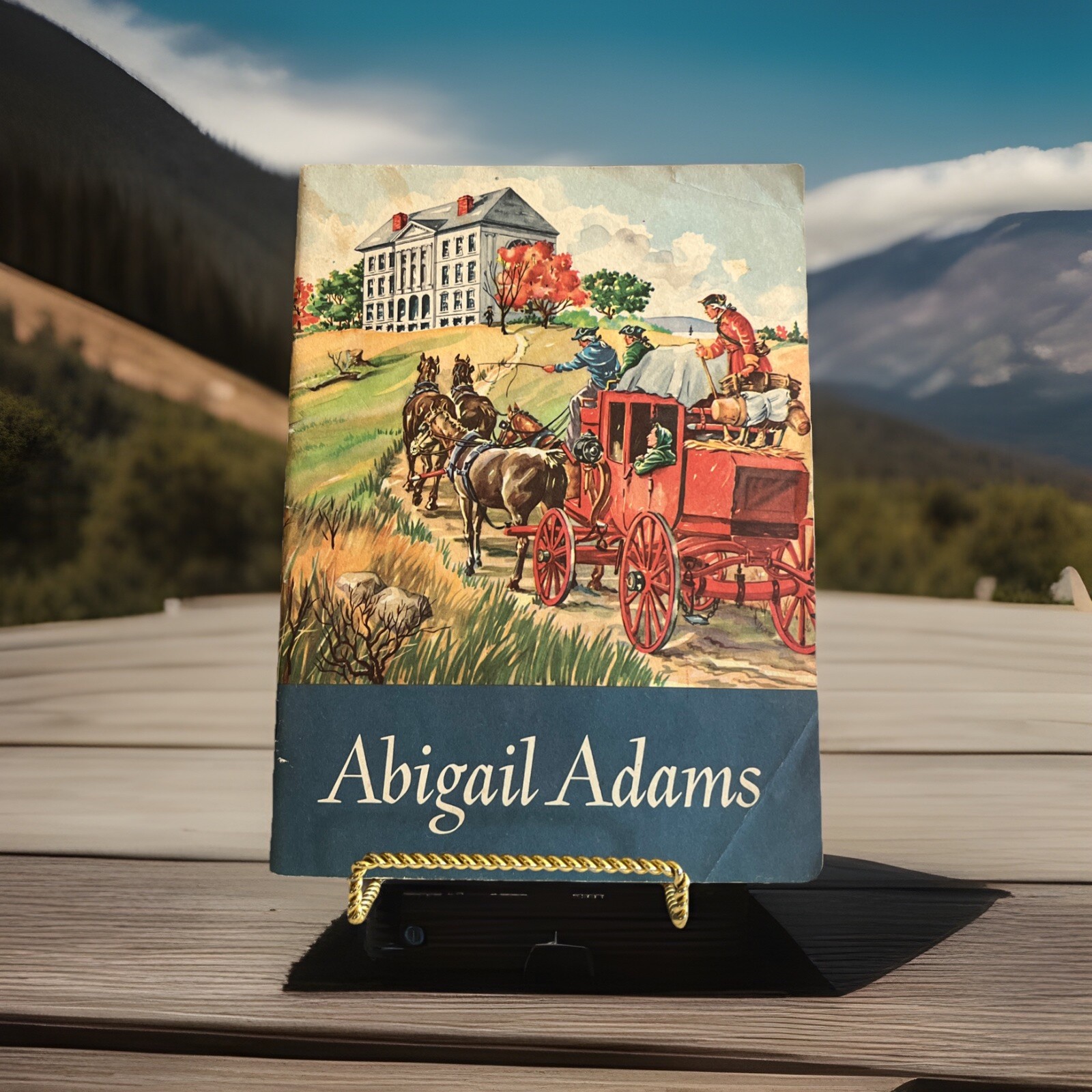 Real Great People Abigail Adams 1951 Vintage Softcover Row-Peterson & Co