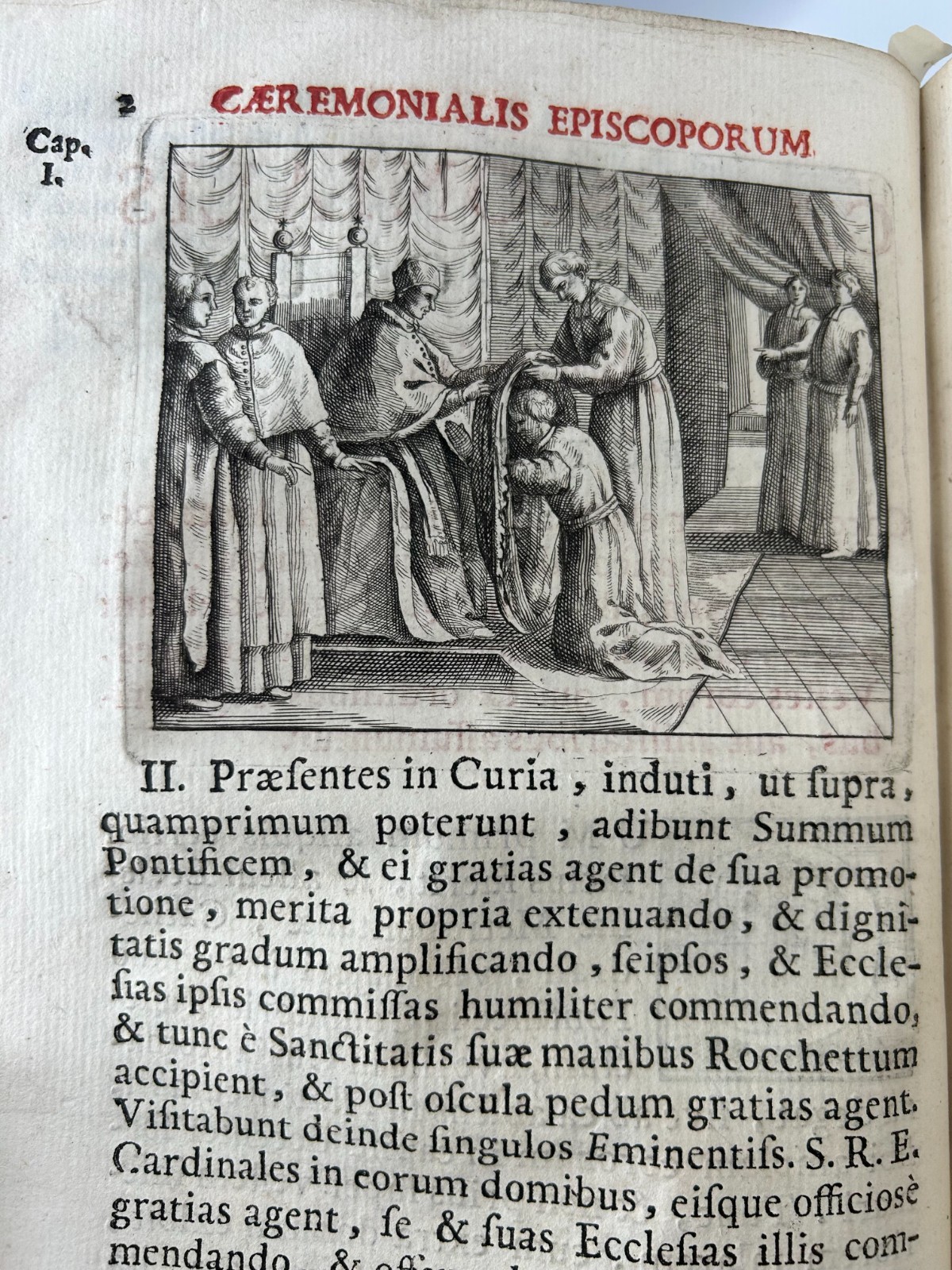 1729 Caeremoniale Episcoporum Catholic Church Antiquarian Rare Book VG Condition