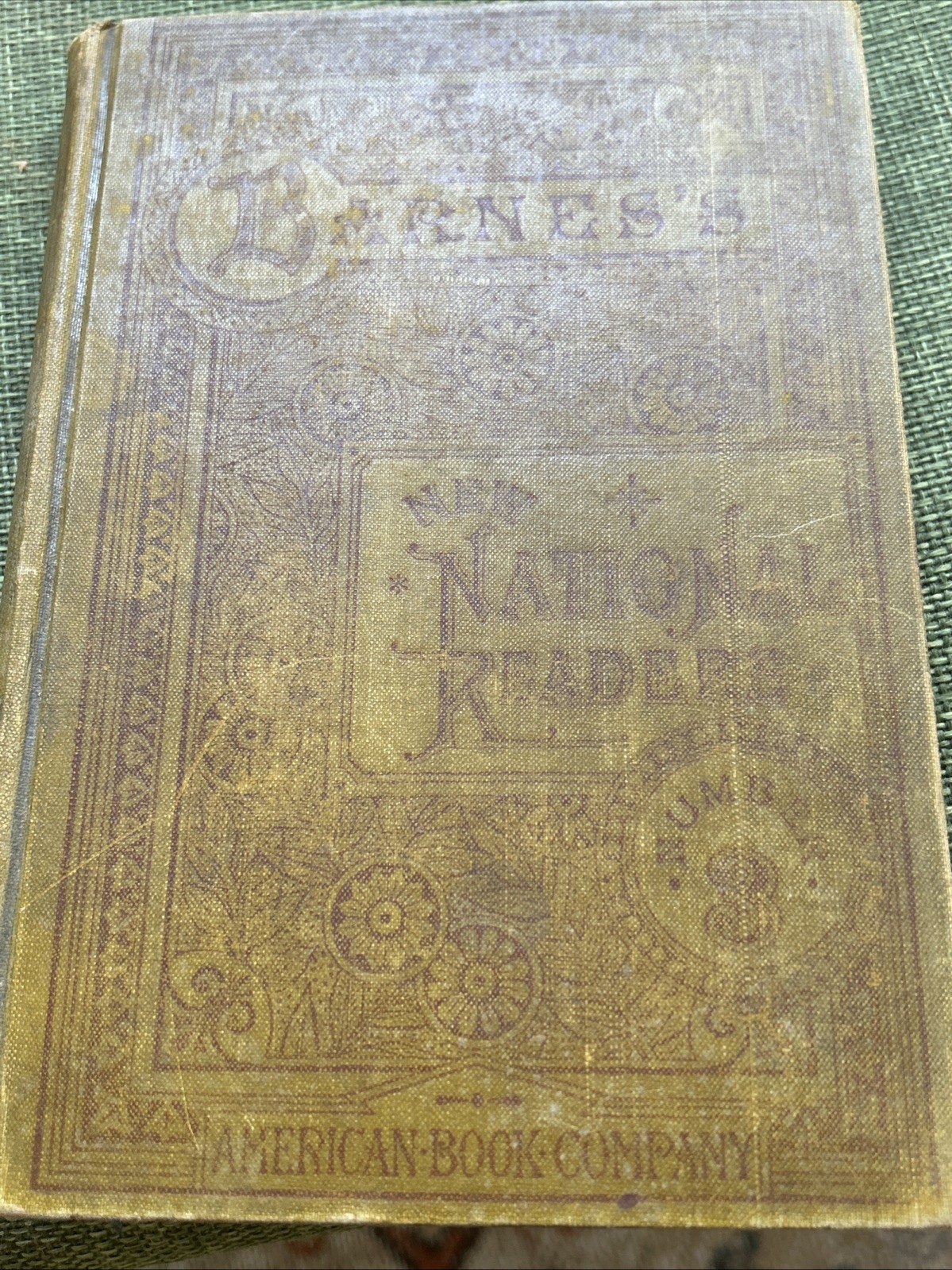 BARNE’S NEW NATIONAL READER – THIRD READER – VINTAGE HARDBACK BOOK!