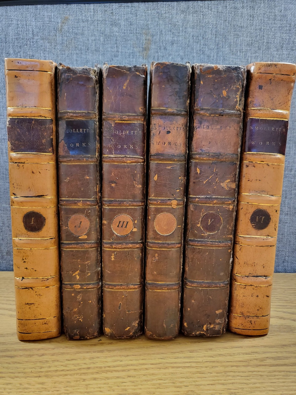 The Miscellaneous Works of Tobias Smollett 6 volumes complete
