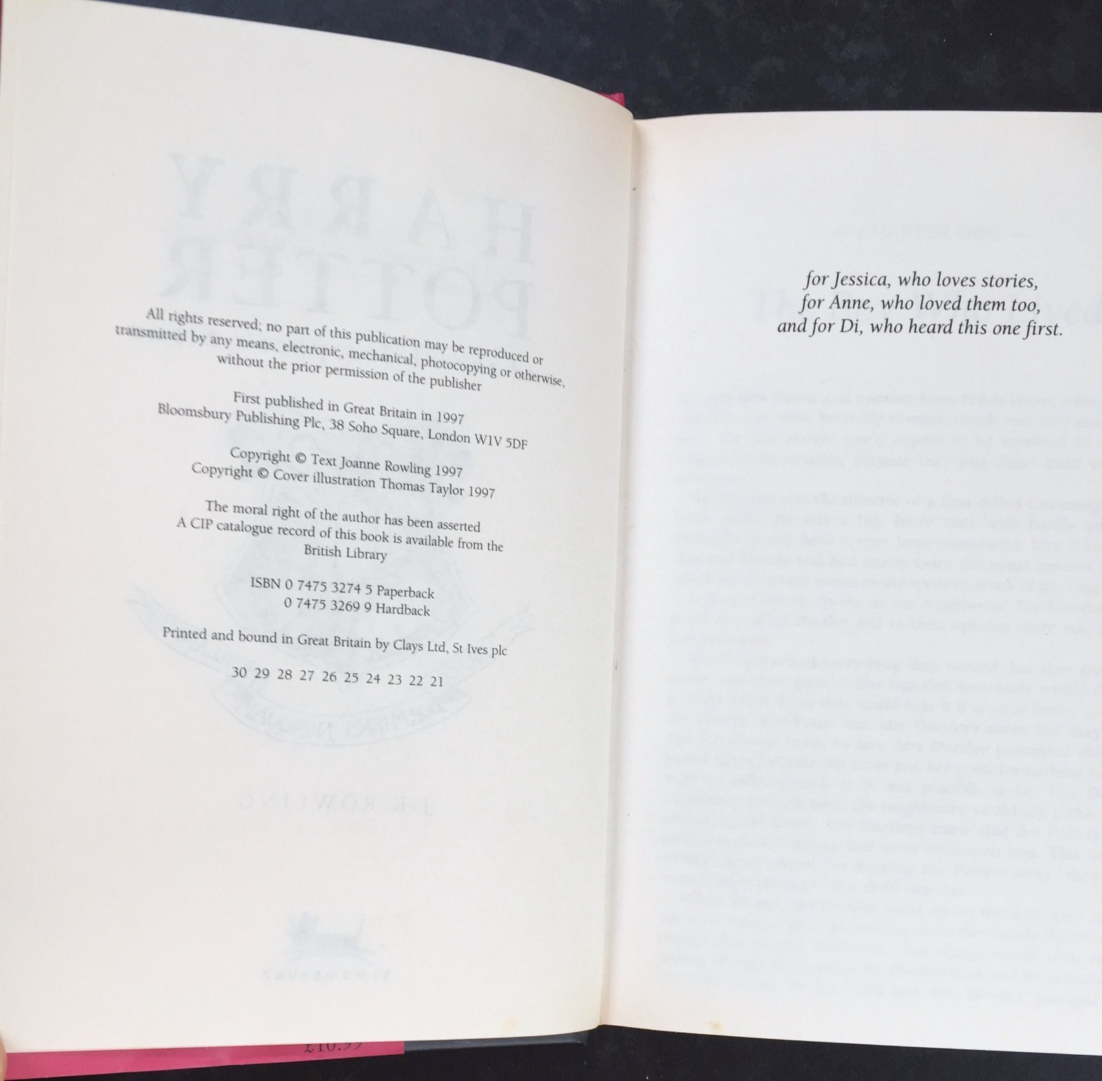 J.K. Rowling, Harry Potter hardback box set, Philosopher’s Stone Chamber Secrets