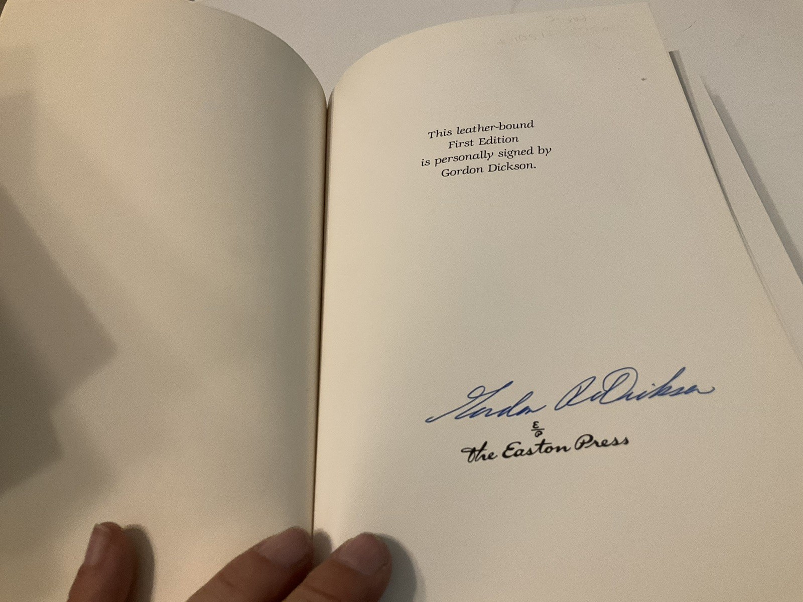Gordon R Dickson / Wolf and Iron Signed 1st Edition Easton Press 1990