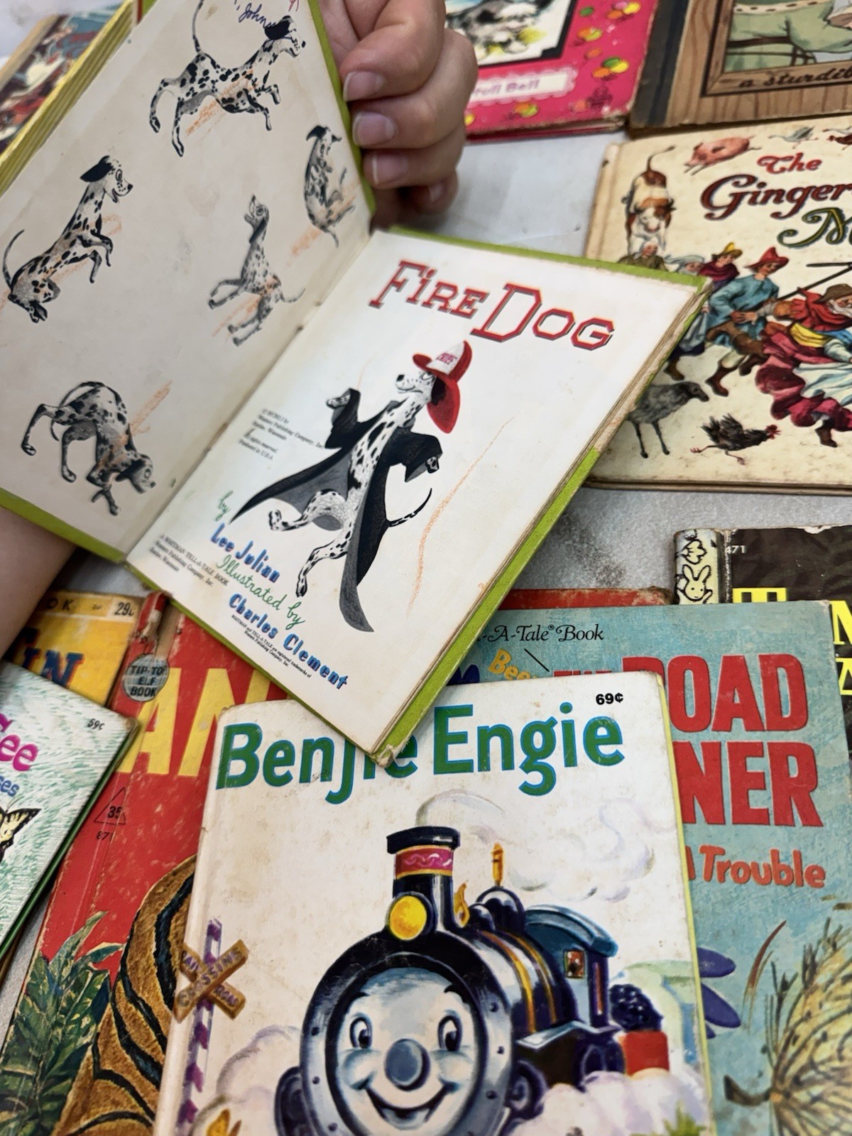 Vintage Children’s Book Lot of 13 1940s 1950s 1960s Little Golden Whitman & More
