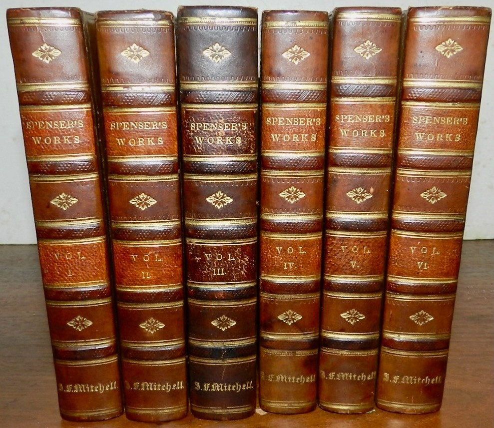 Poetical Works of Edmund Spenser, 6V Fine Bndg Engravings. Thomas Davison 1810