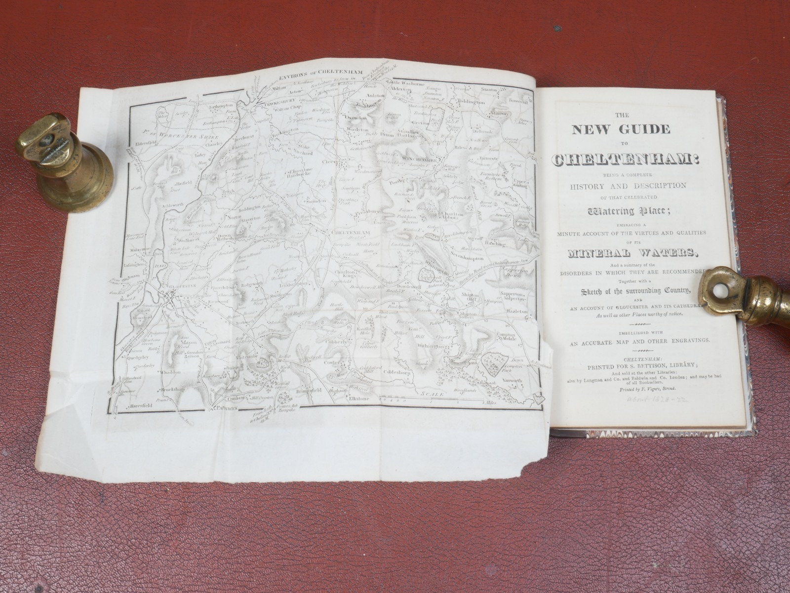 New Guide to Cheltenham & Also Gloucester Williams Bettison c1820