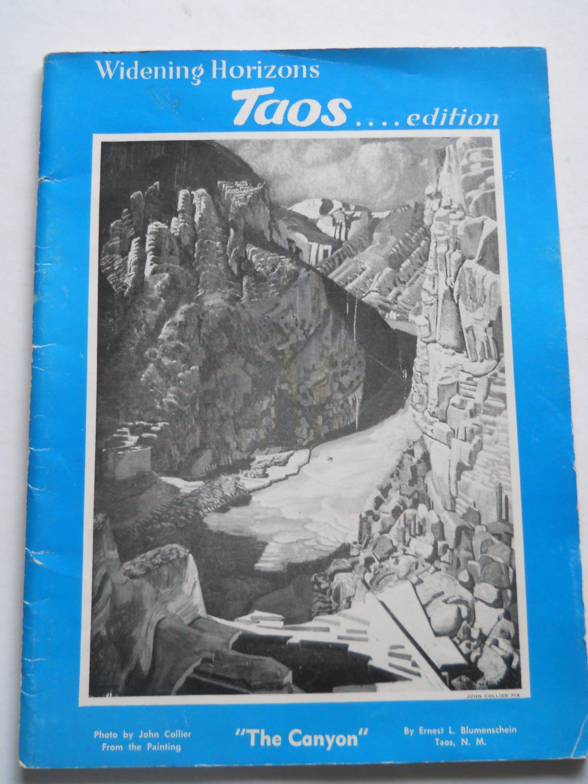 VINTAGE WIDENING HORIZONS TOAS EDITION ERNEST BLUMENSCHEIN ART COVER