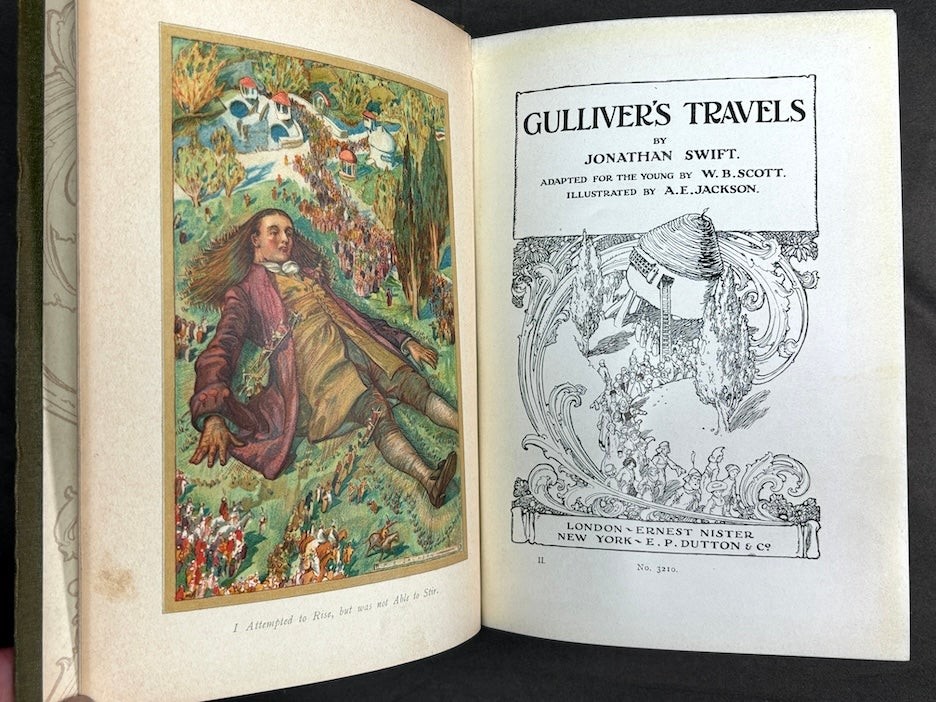 Dean Jonathan Swift / Gulliver’s Travels illustrated by E Jackson 1911