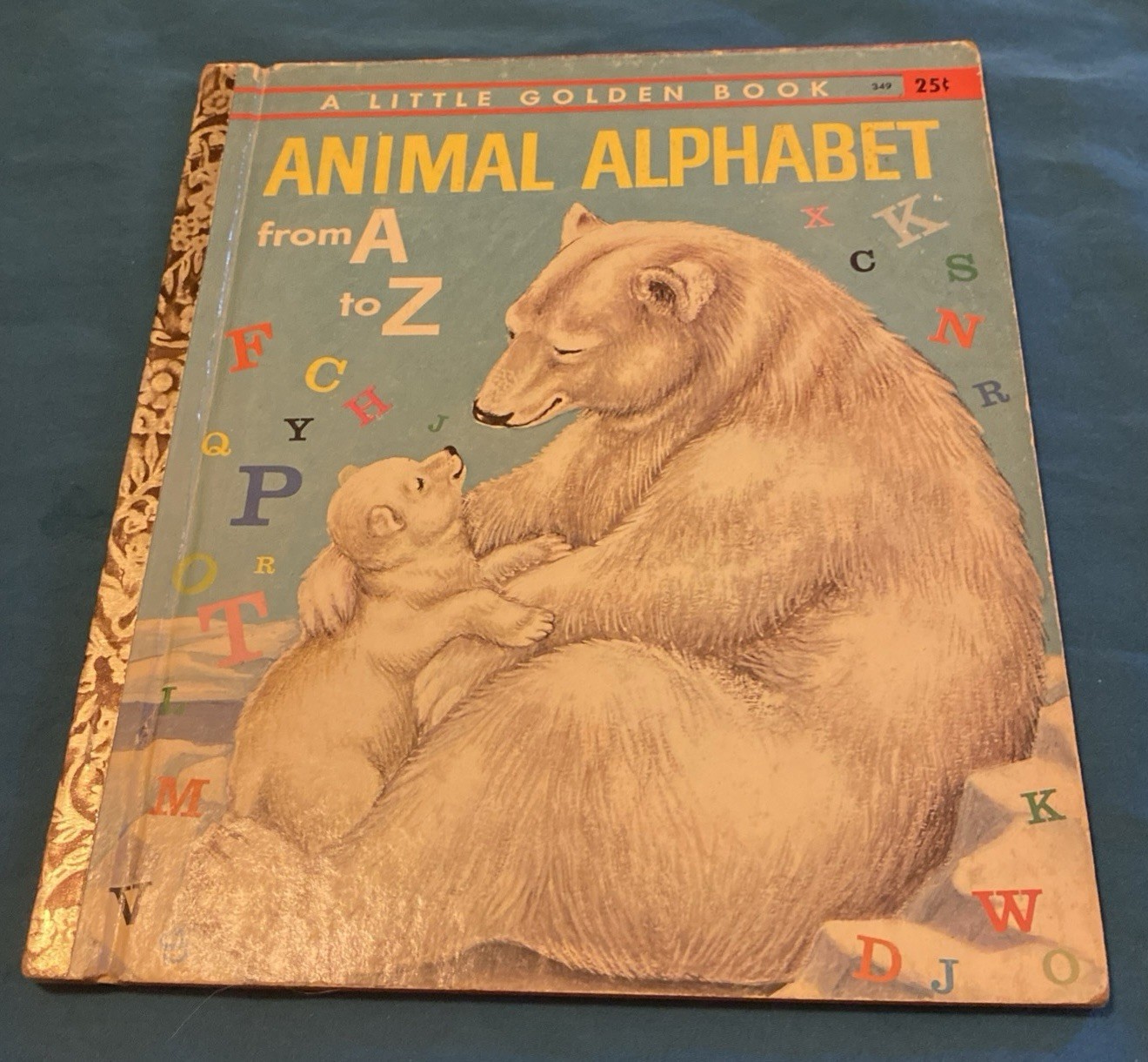 ANIMAL ALPHABET FROM A TO Z Little Golden Book #349 Werber 1958 Vintage GUC