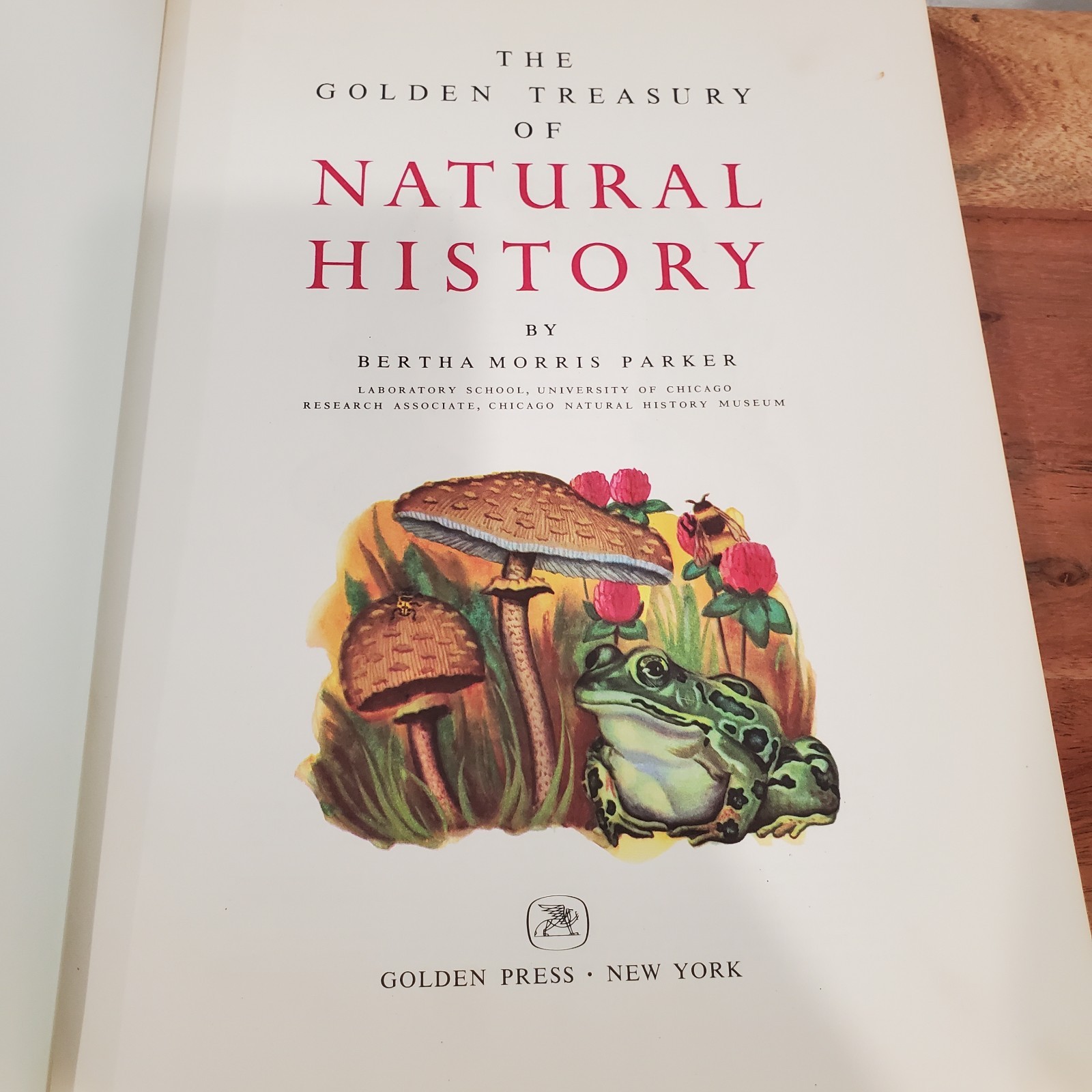 The Golden Treasury of Natural History by Bertha Morris Parker 1952 Vintage HC