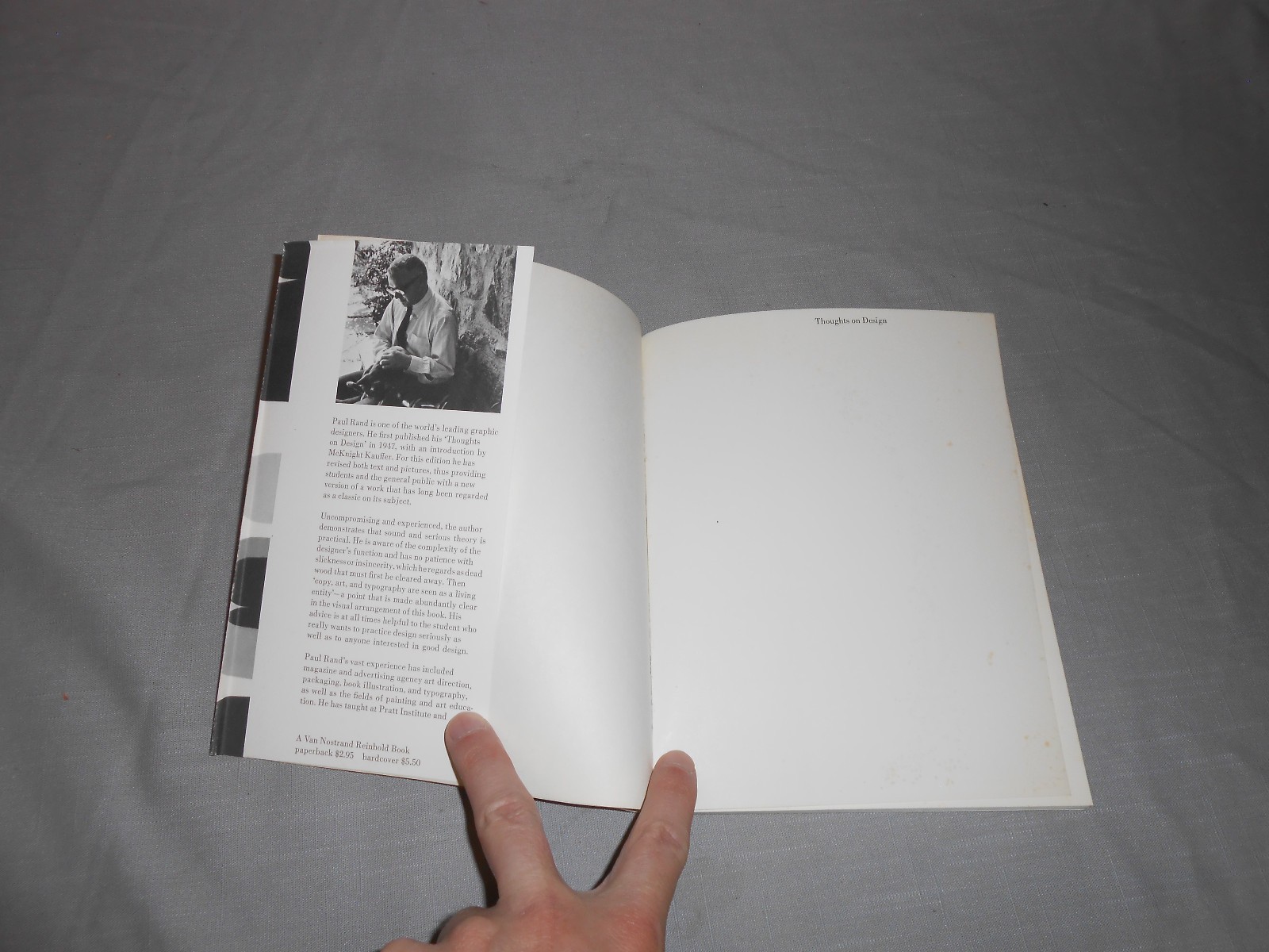 1970 Thoughts On Design By Paul Rand Softbound Art Advertising Print Design