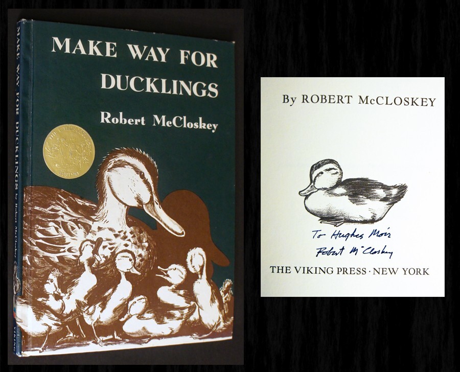 Robert McCloskey SIGNED – Make Way For Ducklings – 1976 Ed (Caldecott, Boston)!