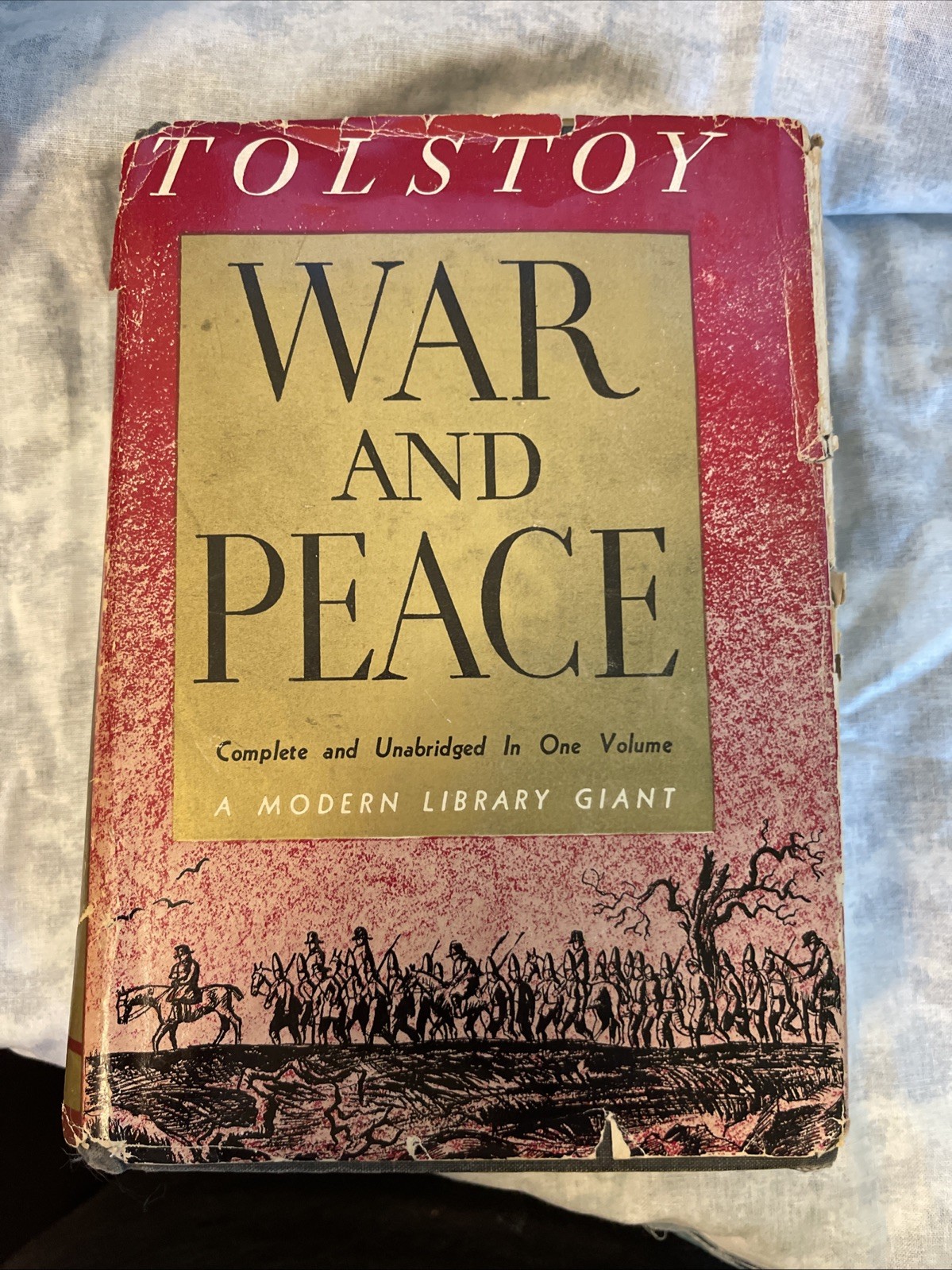 Vintage Modern Library Giant War and Peace Leo Tolstoy HC w/Original Dust Jacket