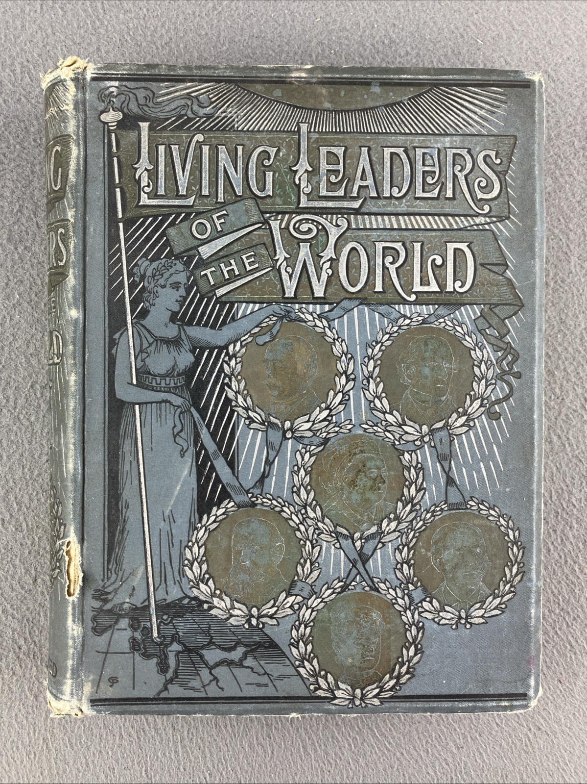 Living Leaders of the World – Walter J. Brooks, 1889 Vintage Antique Hardcover