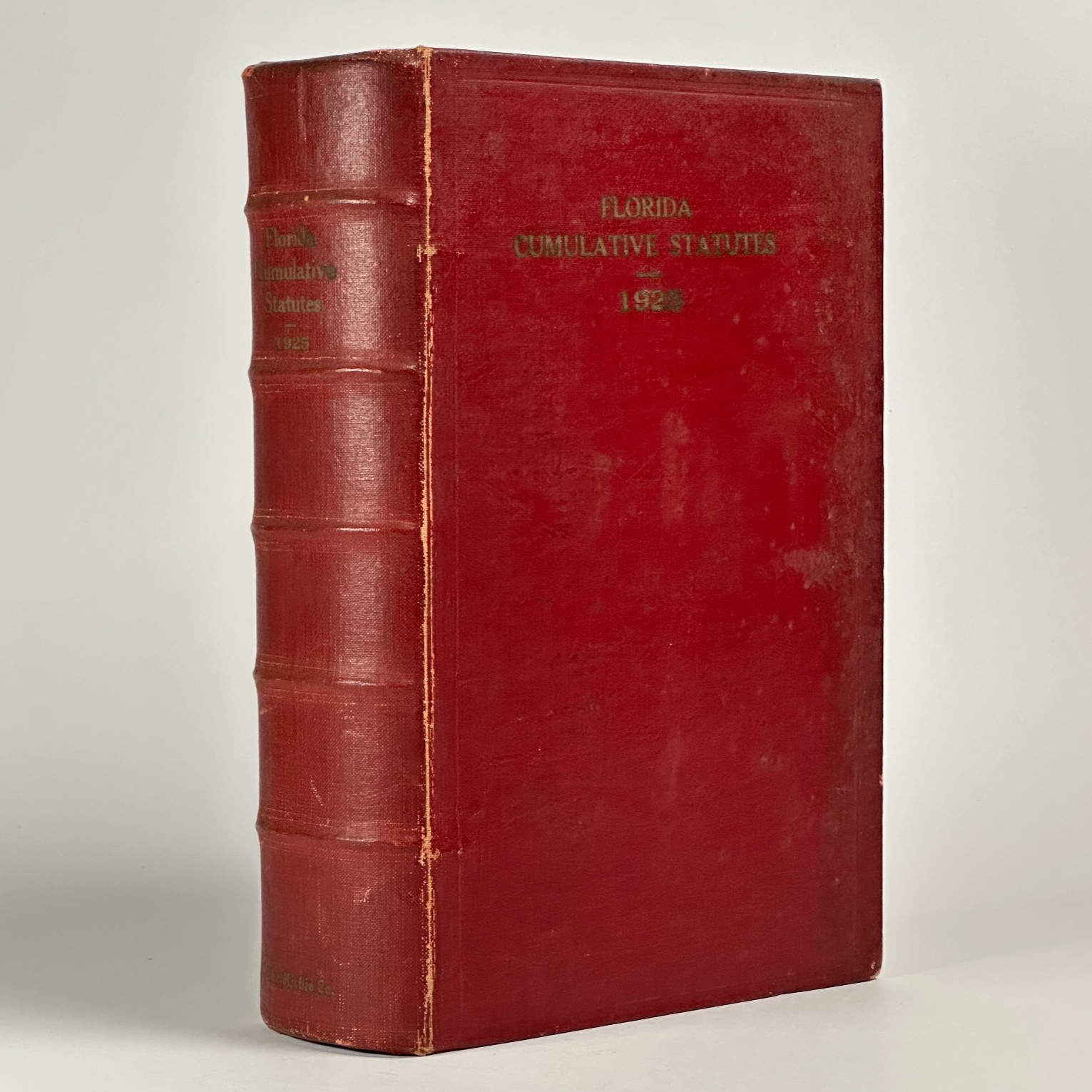 1925 Florida Law „Florida Cumulative Statutes“ Michie (Hardcover, Quincy, FL)