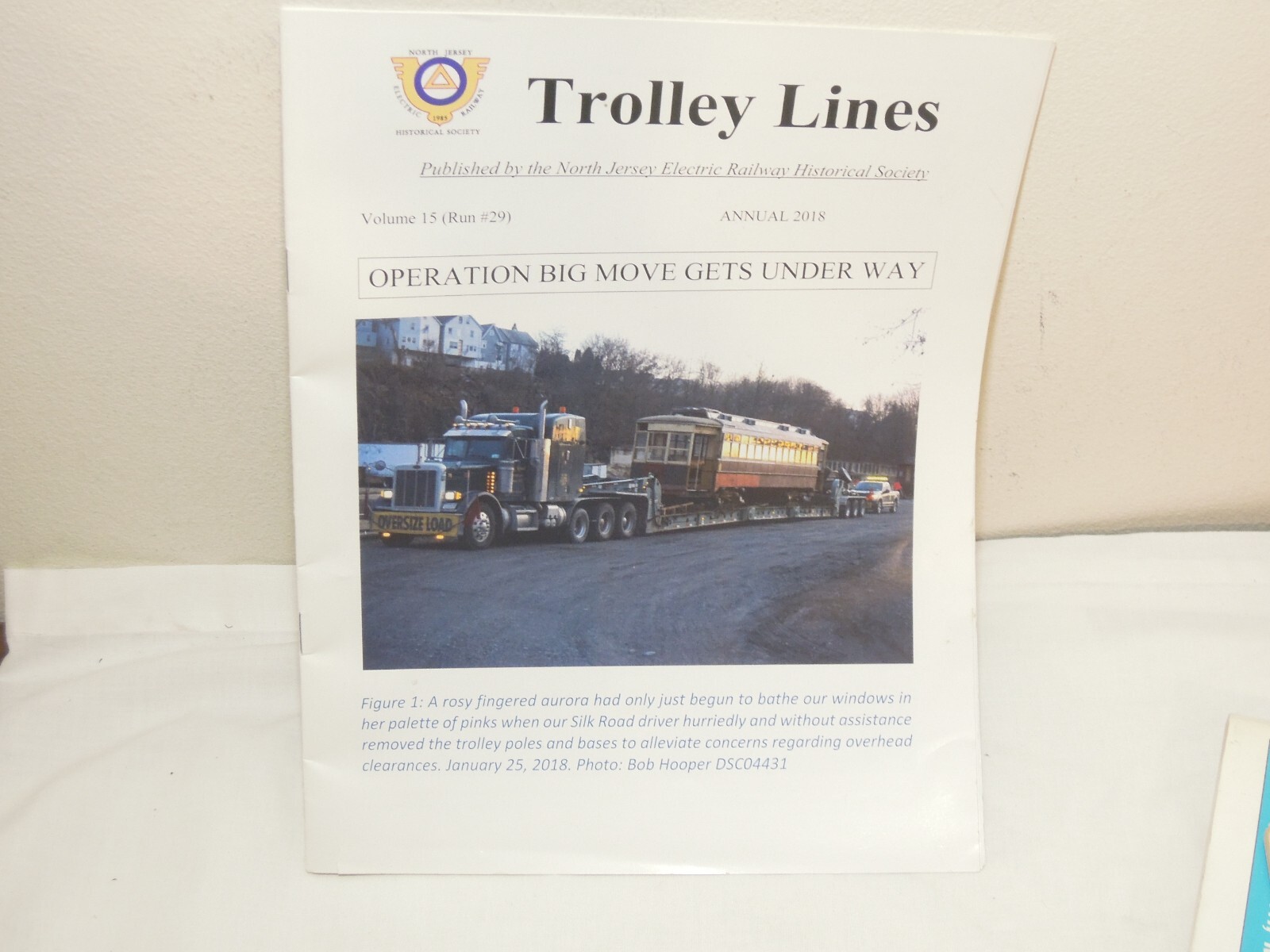 North Jersey Electric Railway Historical Society Trolley Lines annual 2018 issue