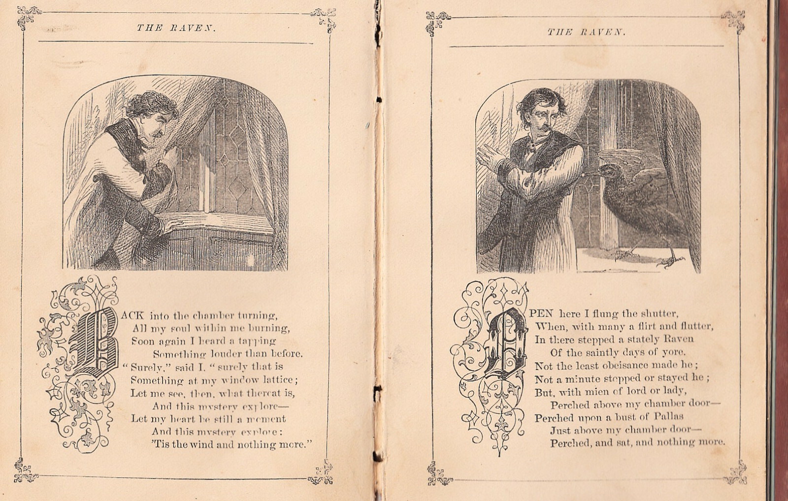 THE RAVEN (1870) EDGAR ALLAN POE, W. JENNINGS DEMOREST, 1ST SEPARATE EDITION