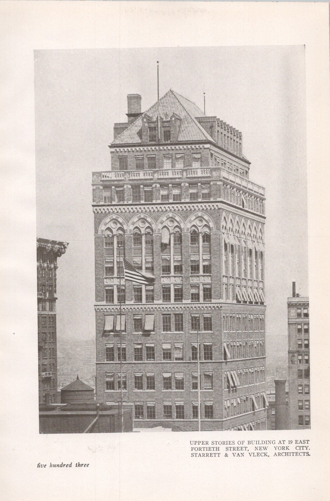 1922 * 8 W 40th St New York NY * Starrett & Van Vleck Architects *