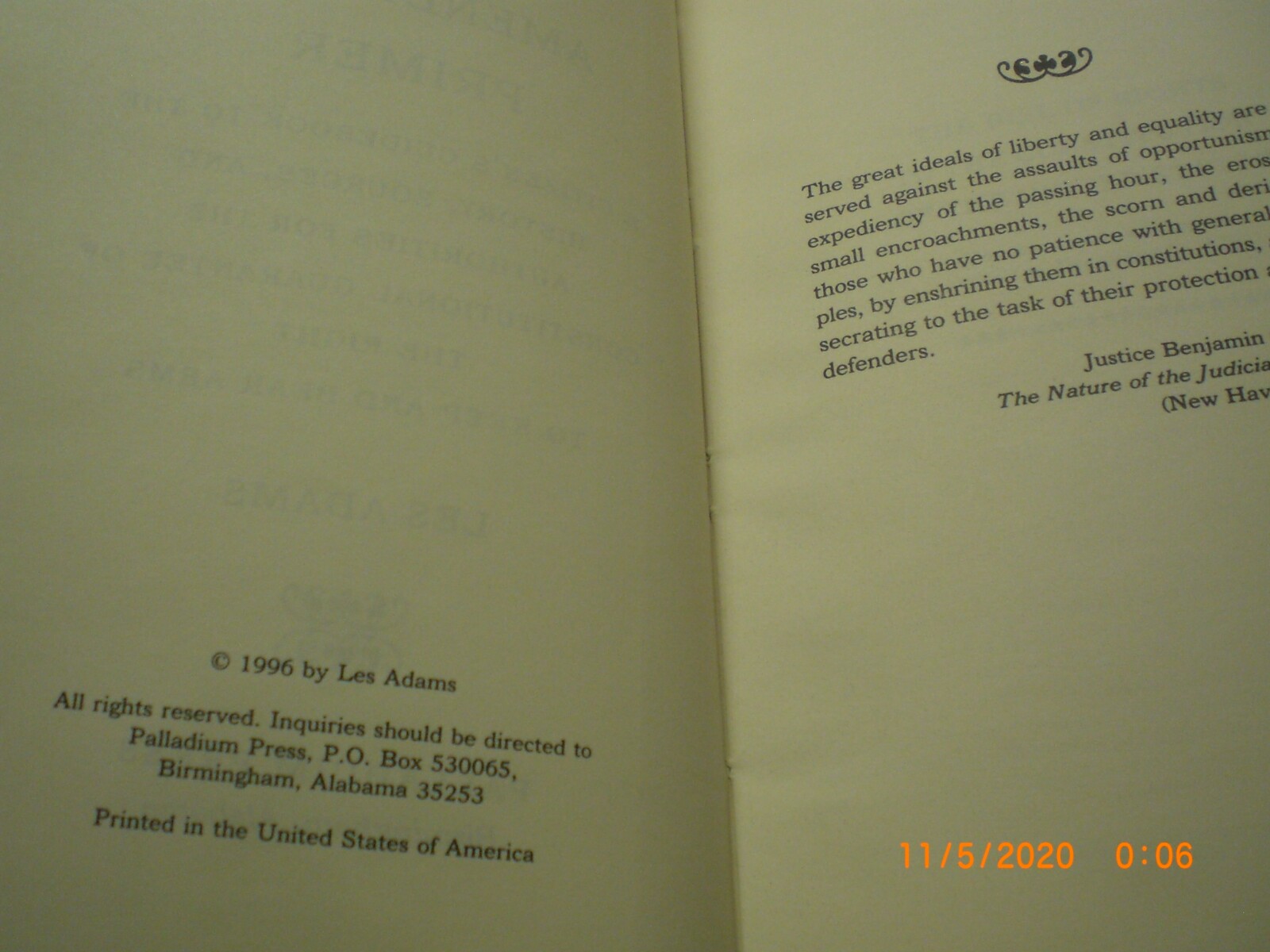 The Second Amendment Primer Les Adams