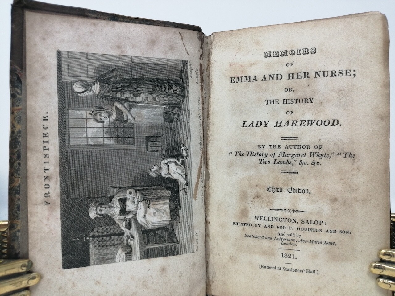 Memoirs of Emma and her Nurse by Lucy Lyttelton Cameron 1821 HB, F. Houlston