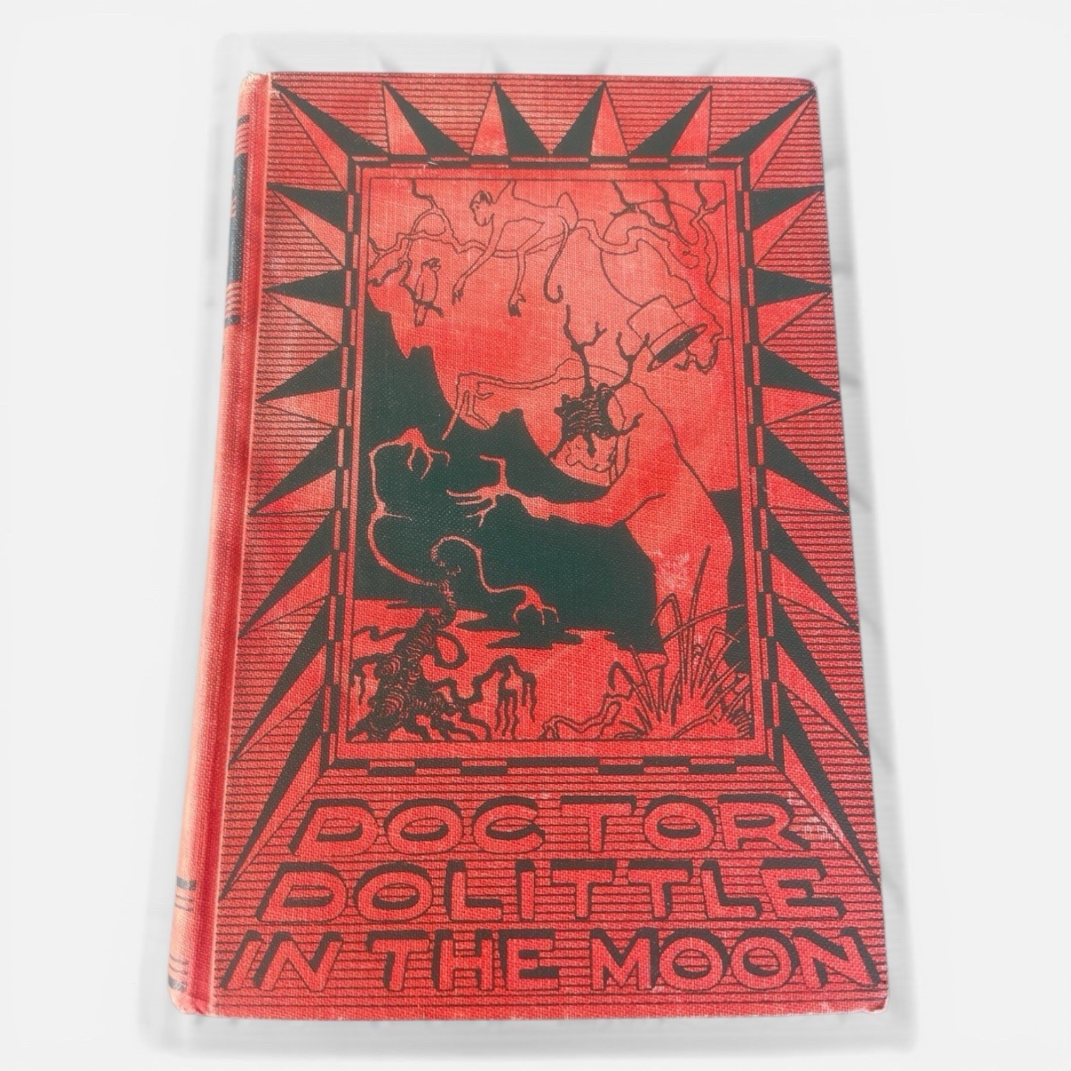 VTG Doctor Dolittle in the Moon Hugh Lofting 1956 Illustrated HB Book Lippincott