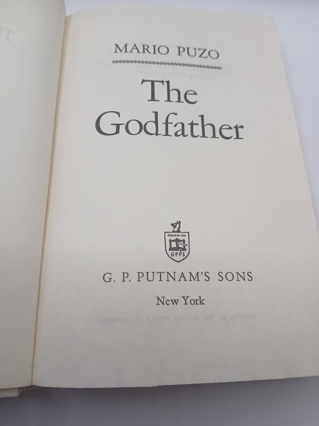 Vintage 1969 The Godfather Mario Puzo First Ed 1st Printing Book Club Edition