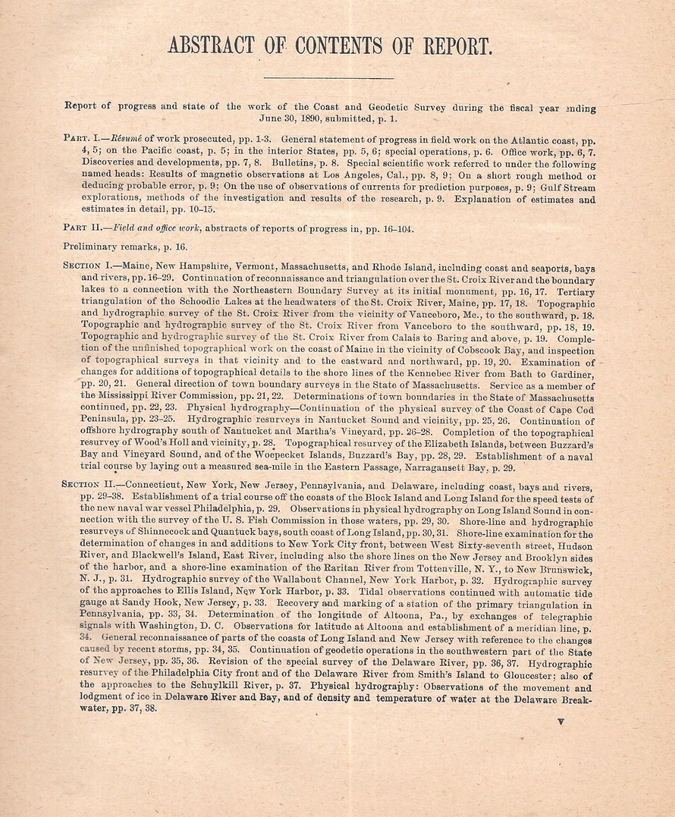 „U.S. COAST & GEODETIC SURVEY ANNUAL REPORT – 1890“