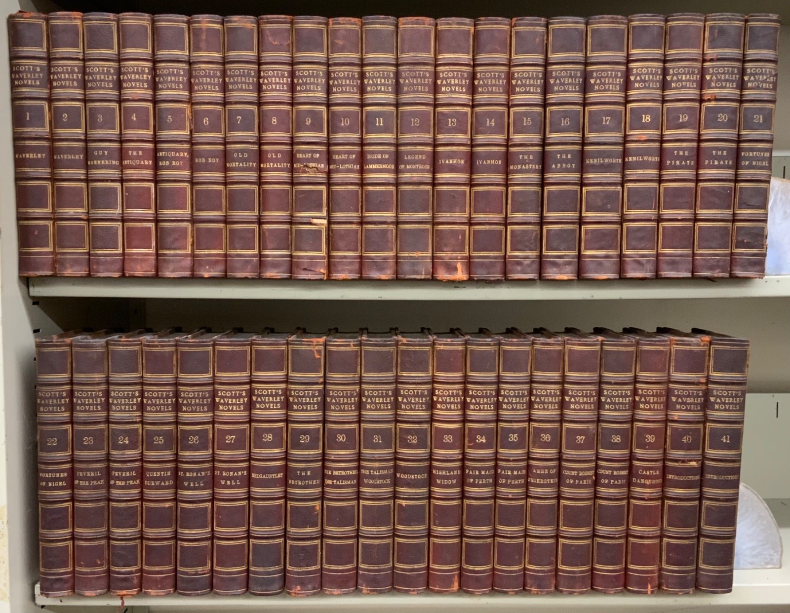1819 – 1833 Waverley Novels Sir Walter Scott Edinburgh Imprint Complete 41 Vols.