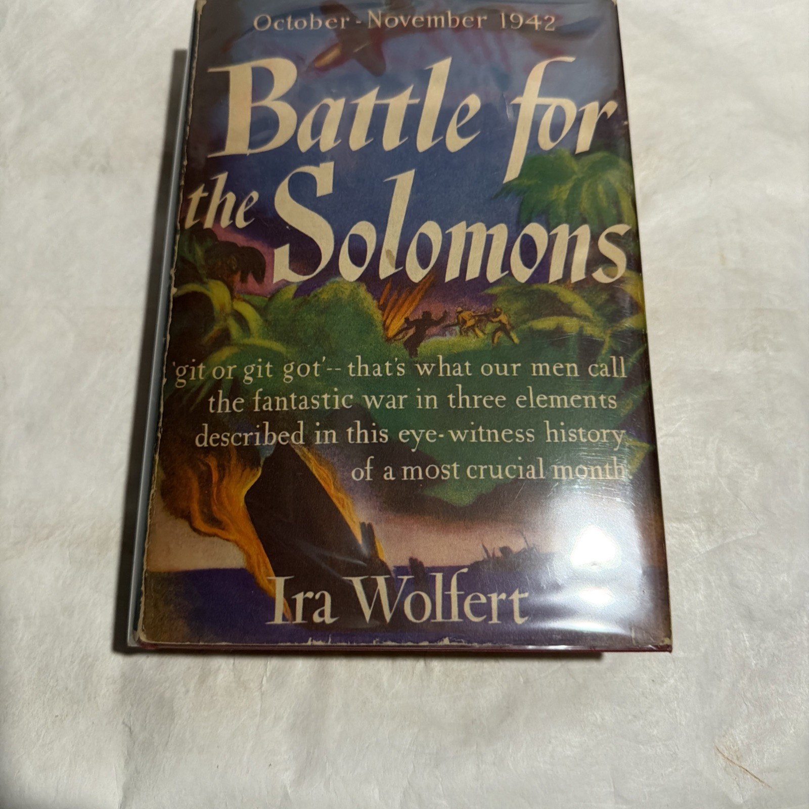 BATTLE FOR THE SOLOMONS WWII GUADALCANAL by Wolfert WW2 1943