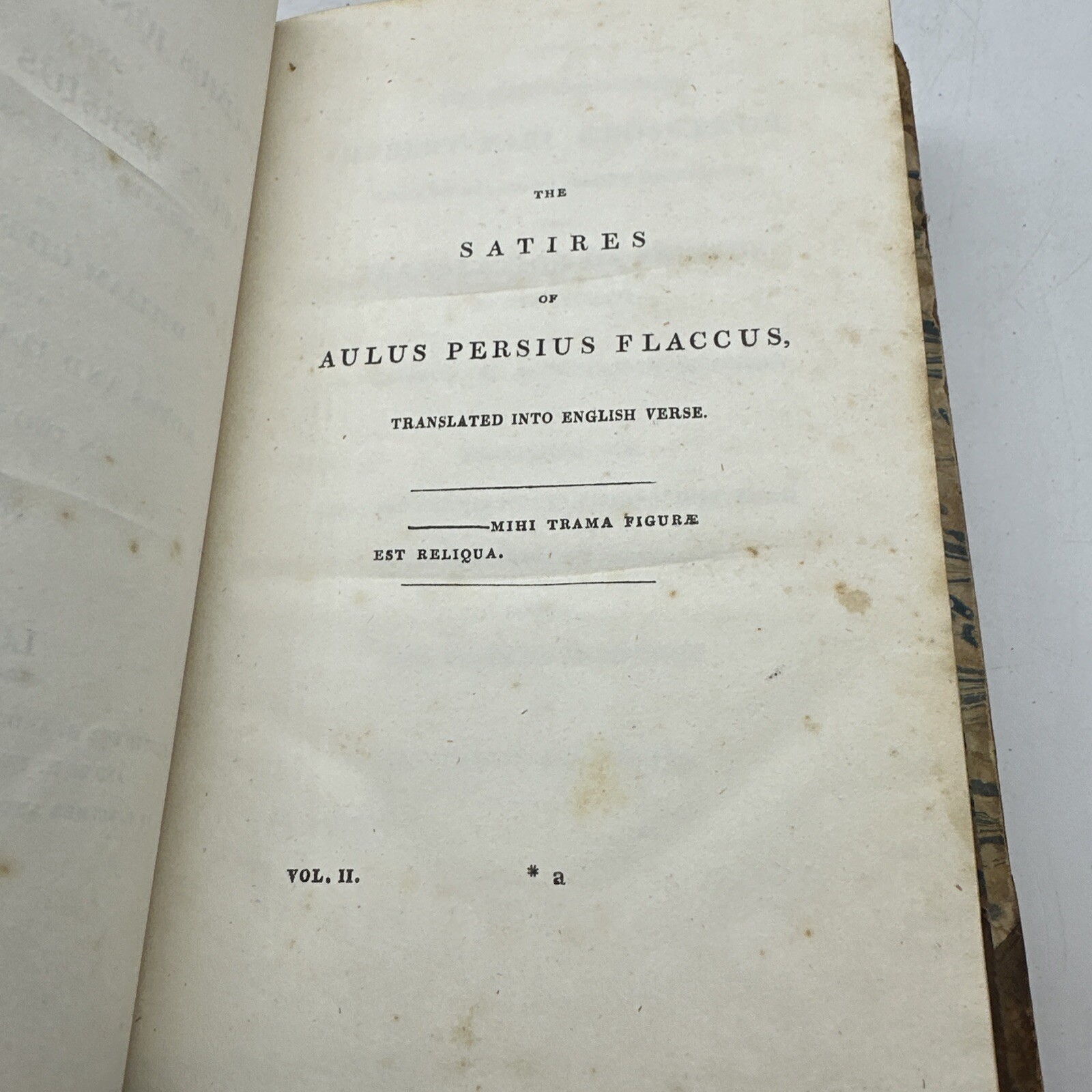1817 Juvenal & Persius Satires William Gifford English Translation Classical Lat