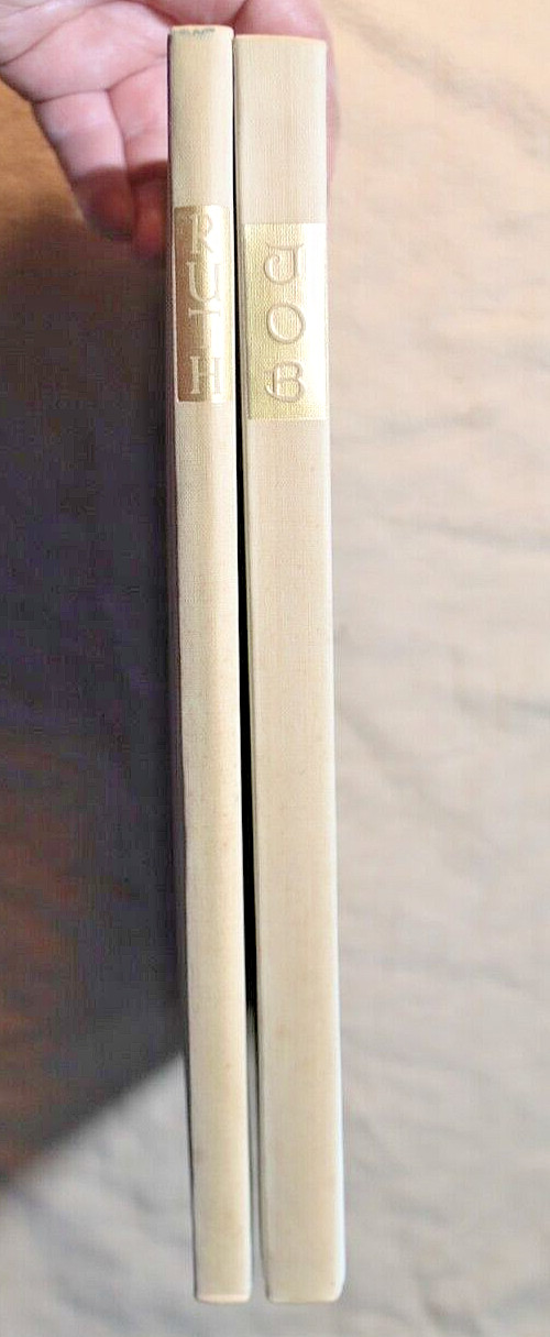 BOOK OF JOB & BOOK OF RUTH both w/slip case – ARTHUR SZYK illustrated 1946-1947