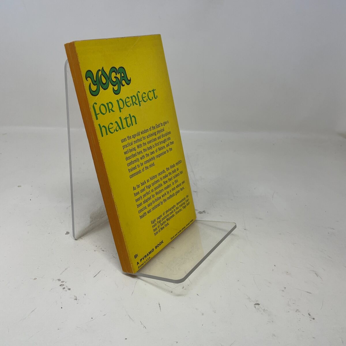Yoga For Perfect Health by Alain PB First Thus Very Good 1961