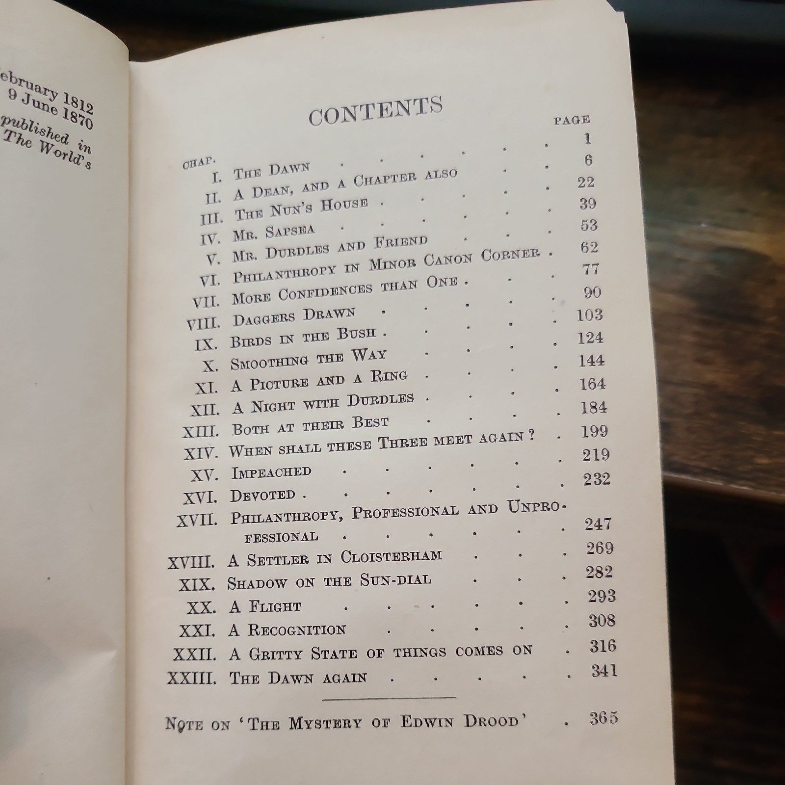 The World’s Classics 263 The Mystery of Edwin Drood Charles Dickens 1934 HC