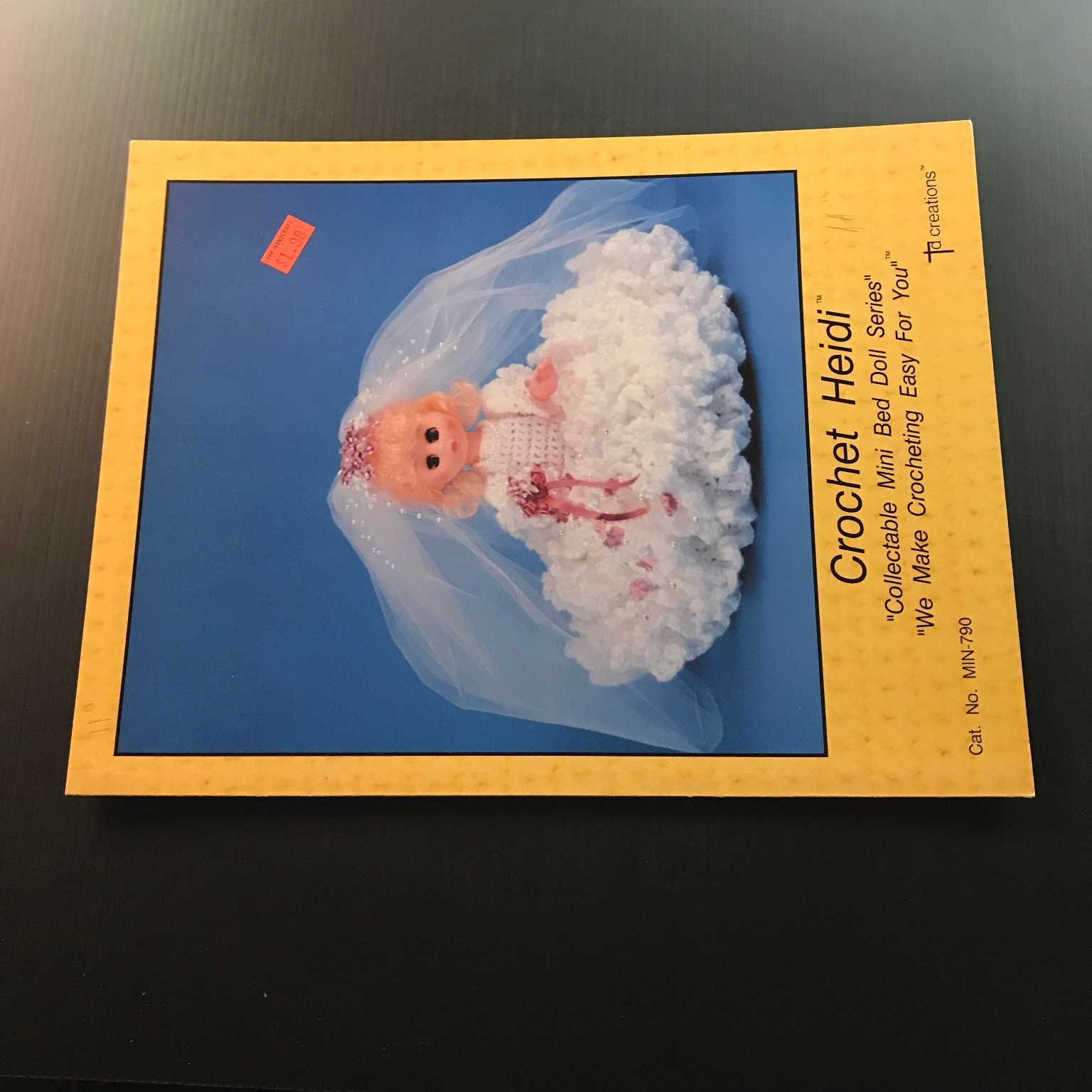 Crochet Heidi Mini Bed Doll Pattern Collectible MIN-790 Td creations