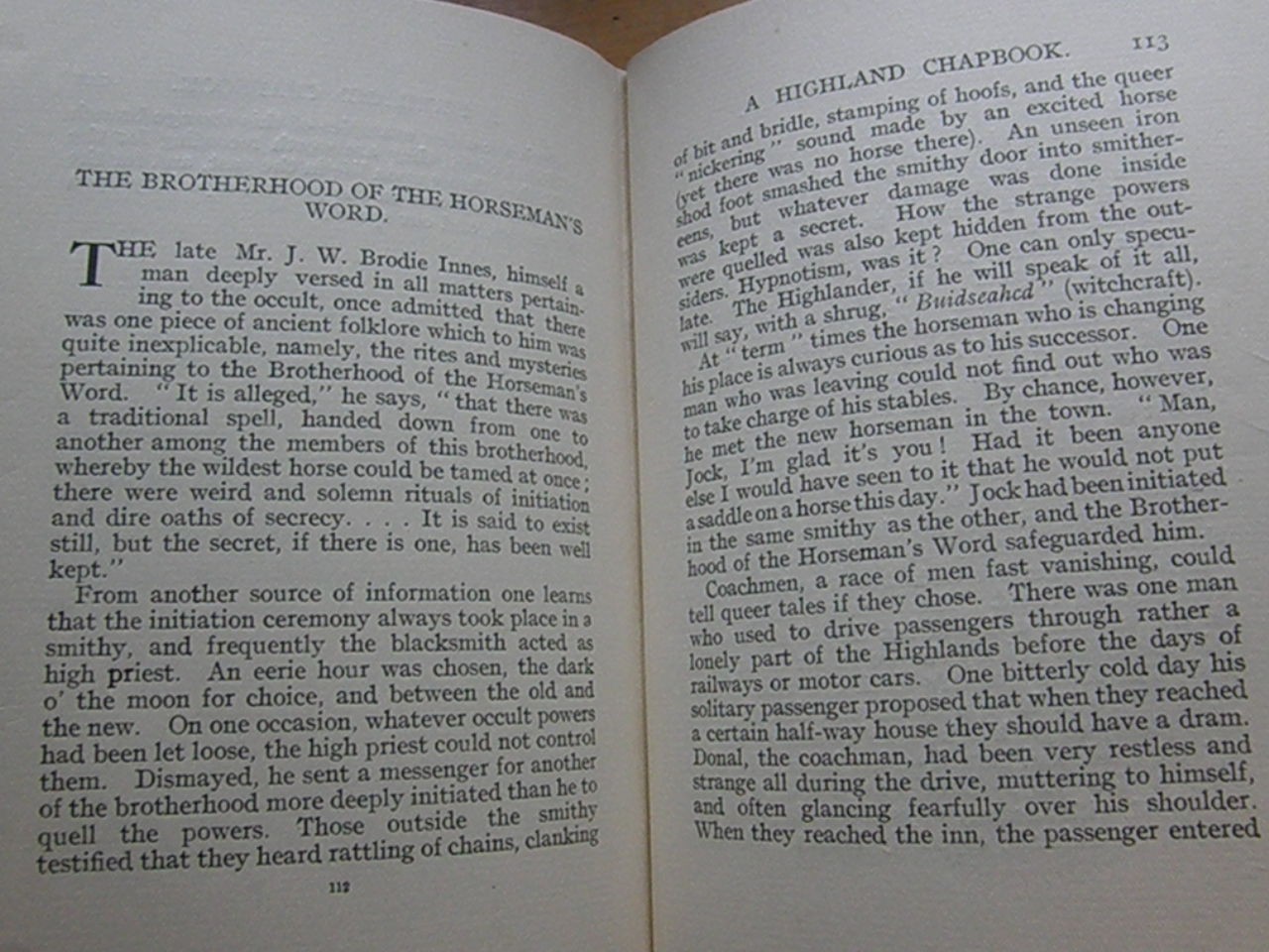 A Highland Chapbook -Cameron OCCULT WITCHCRAFT FOLKLORE BLACK MAGIC KELPIES MYTH