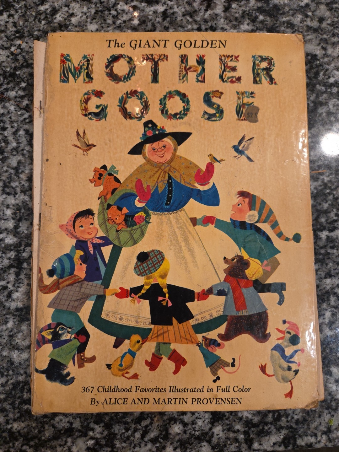 The Golden Mother Goose Book A Giant Golden Book 1948 *Damaged*